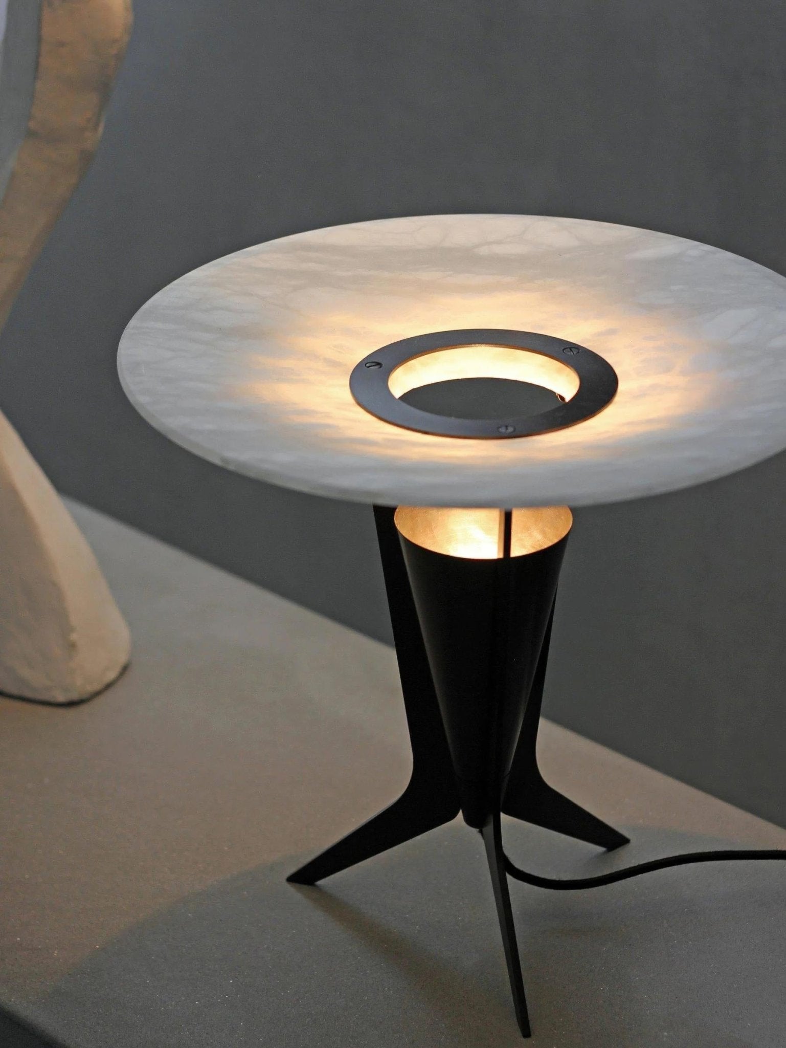 Eurtalus Alabaster Top Table Lamp - Letslighting