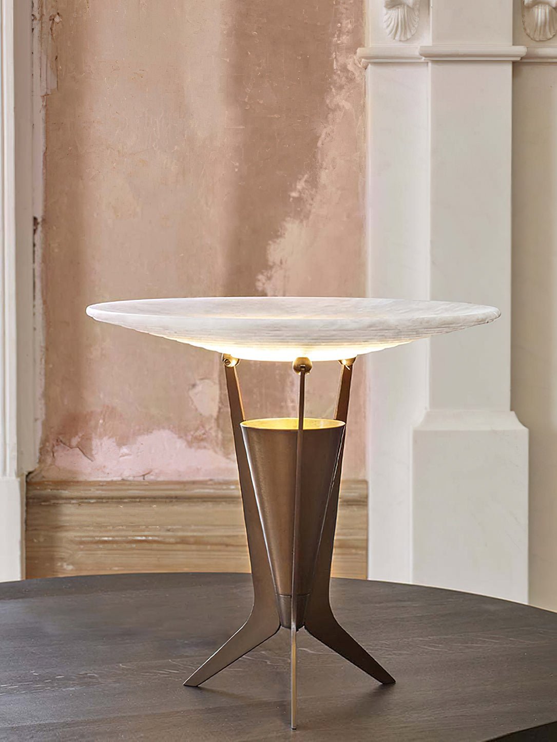 Eurtalus Alabaster Top Table Lamp - Letslighting