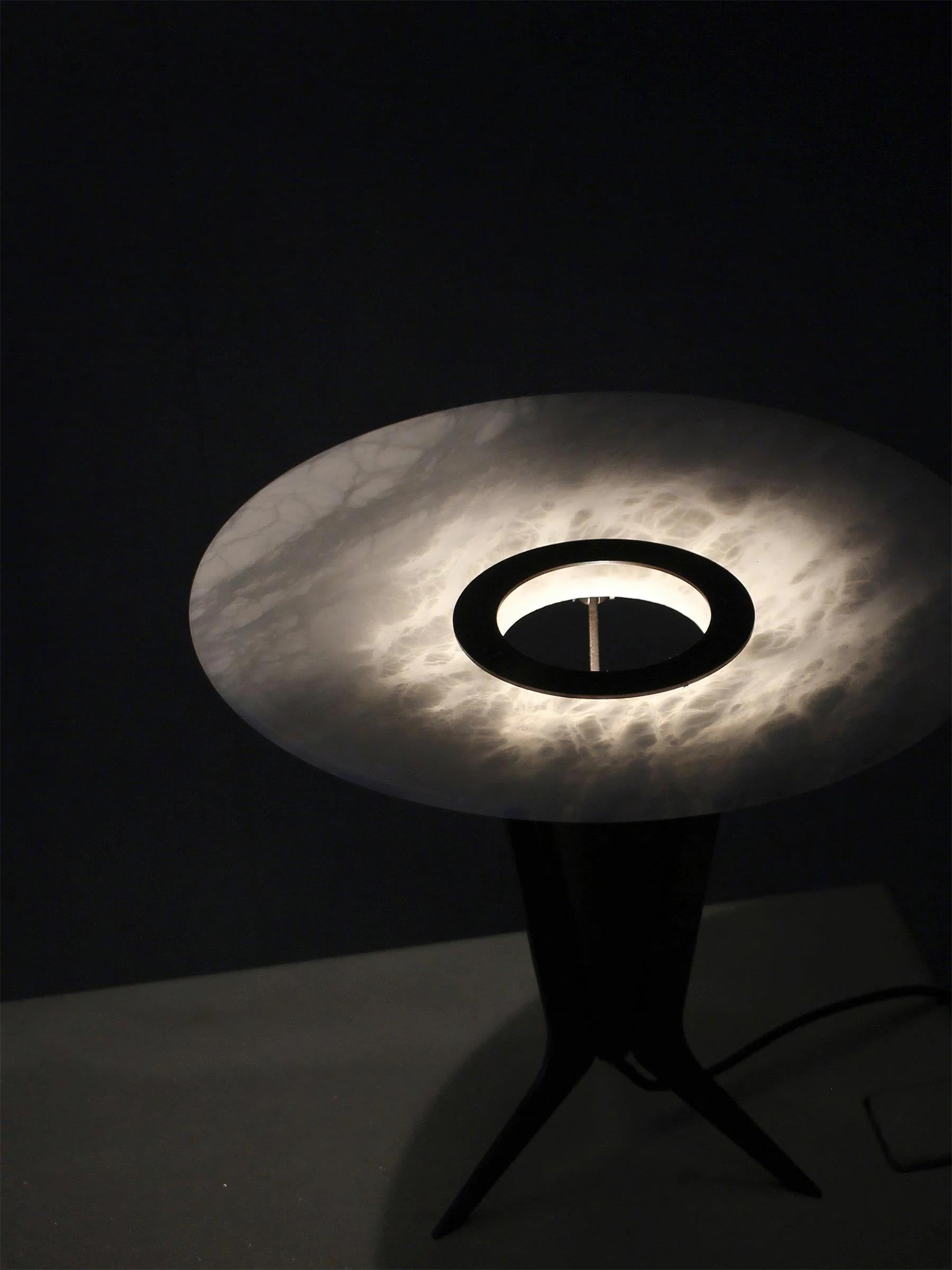 Eurtalus Alabaster Top Table Lamp - Letslighting