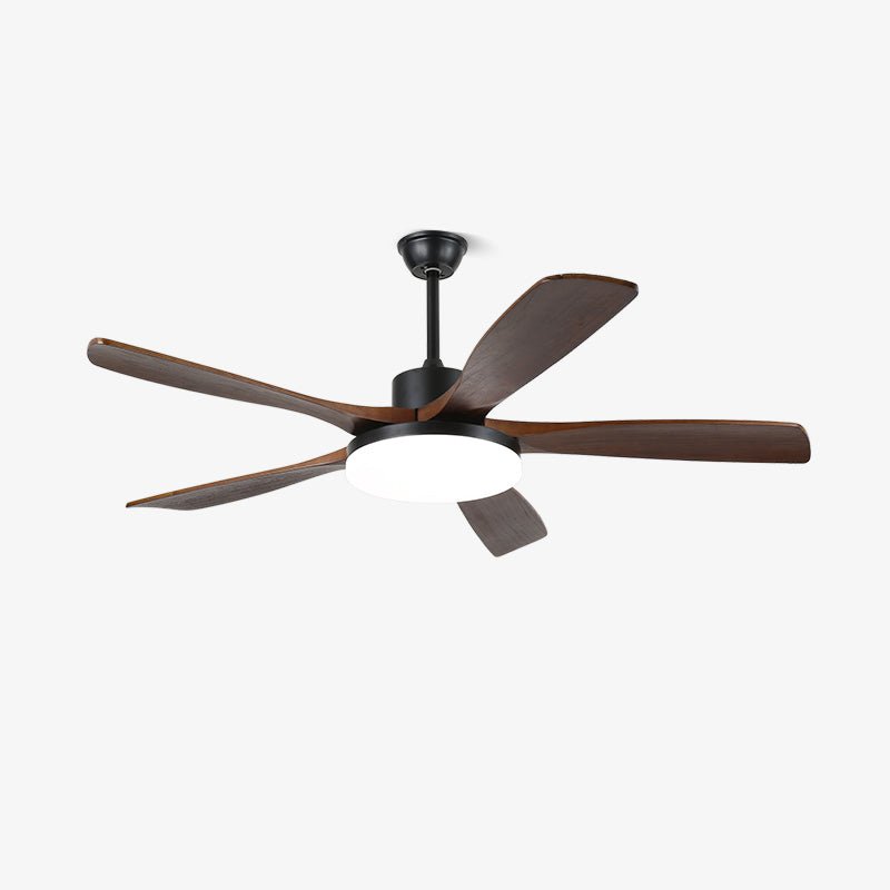Dario Minimalist Wood Ceiling Fan Light - Letslighting