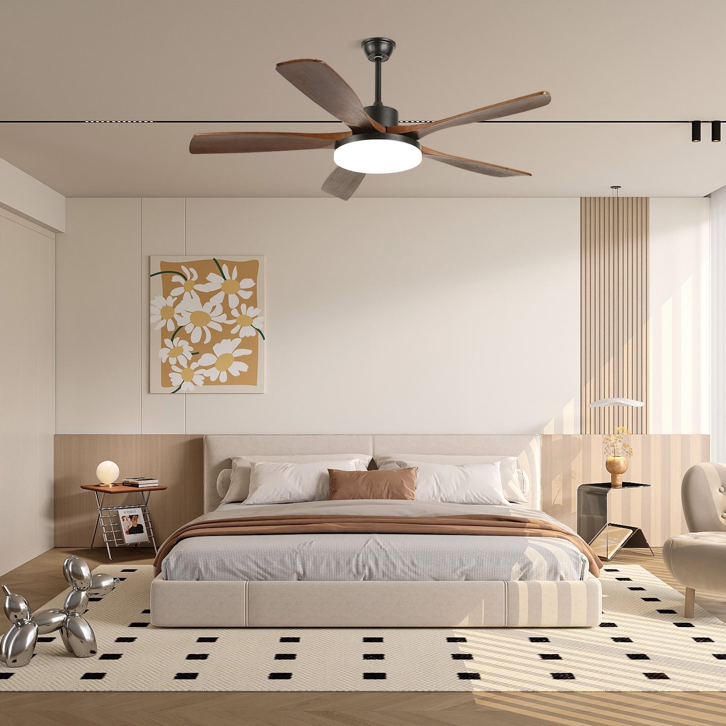 Nielsen Modern   Ceiling Fan Light 48/52 Livingroom