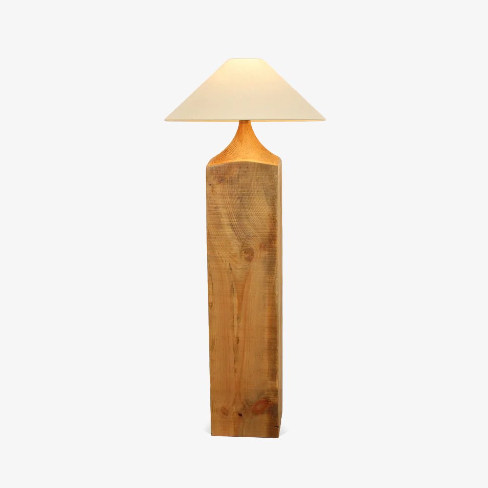 Rustica Timber Column Floor Lamp - Letslighting