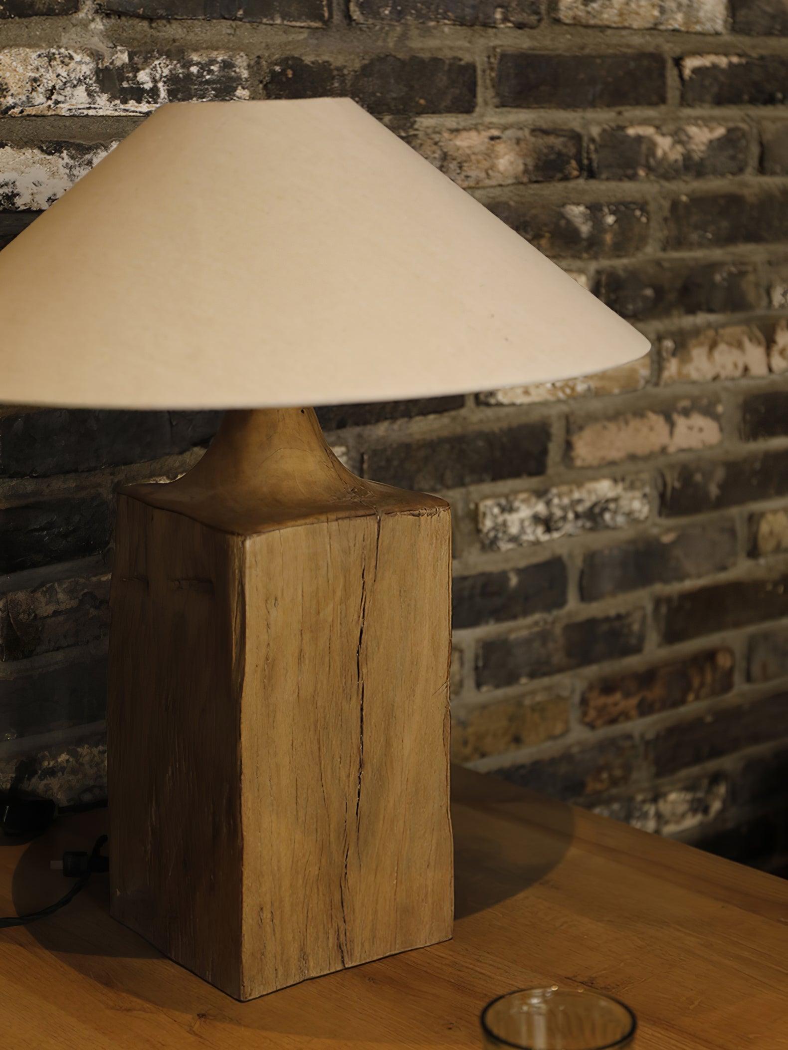 Rustica Timber Column Floor Lamp - Letslighting