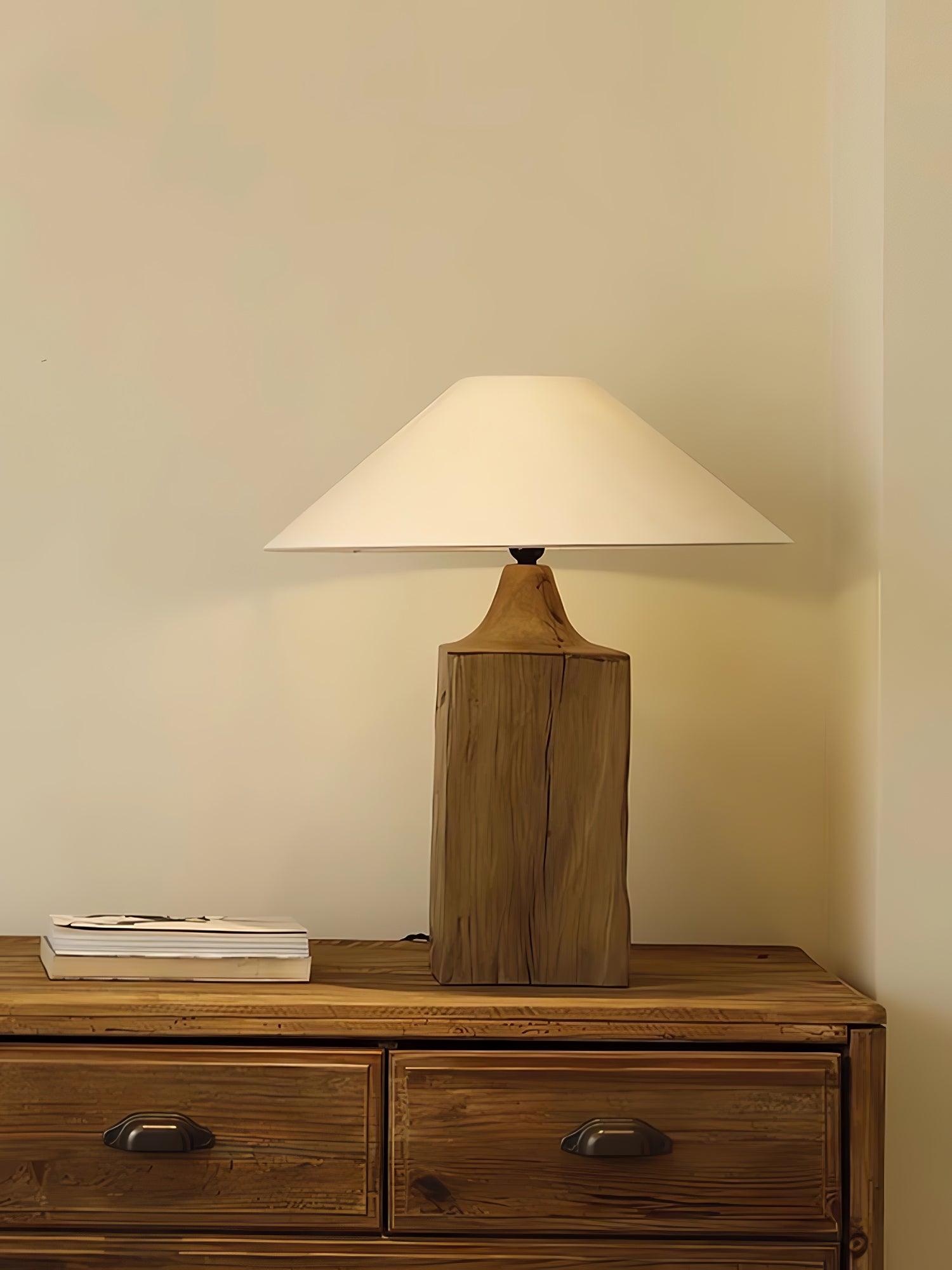 Rustica Timber Column Floor Lamp - Letslighting