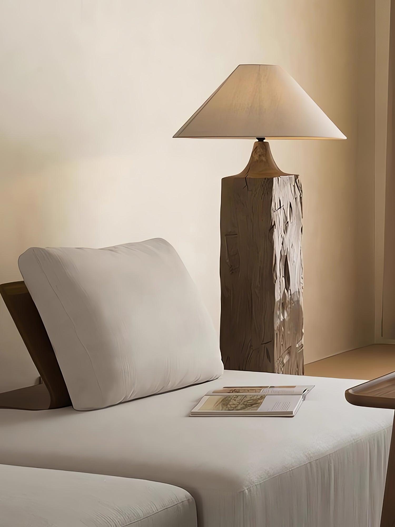 Rustica Timber Column Floor Lamp - Letslighting