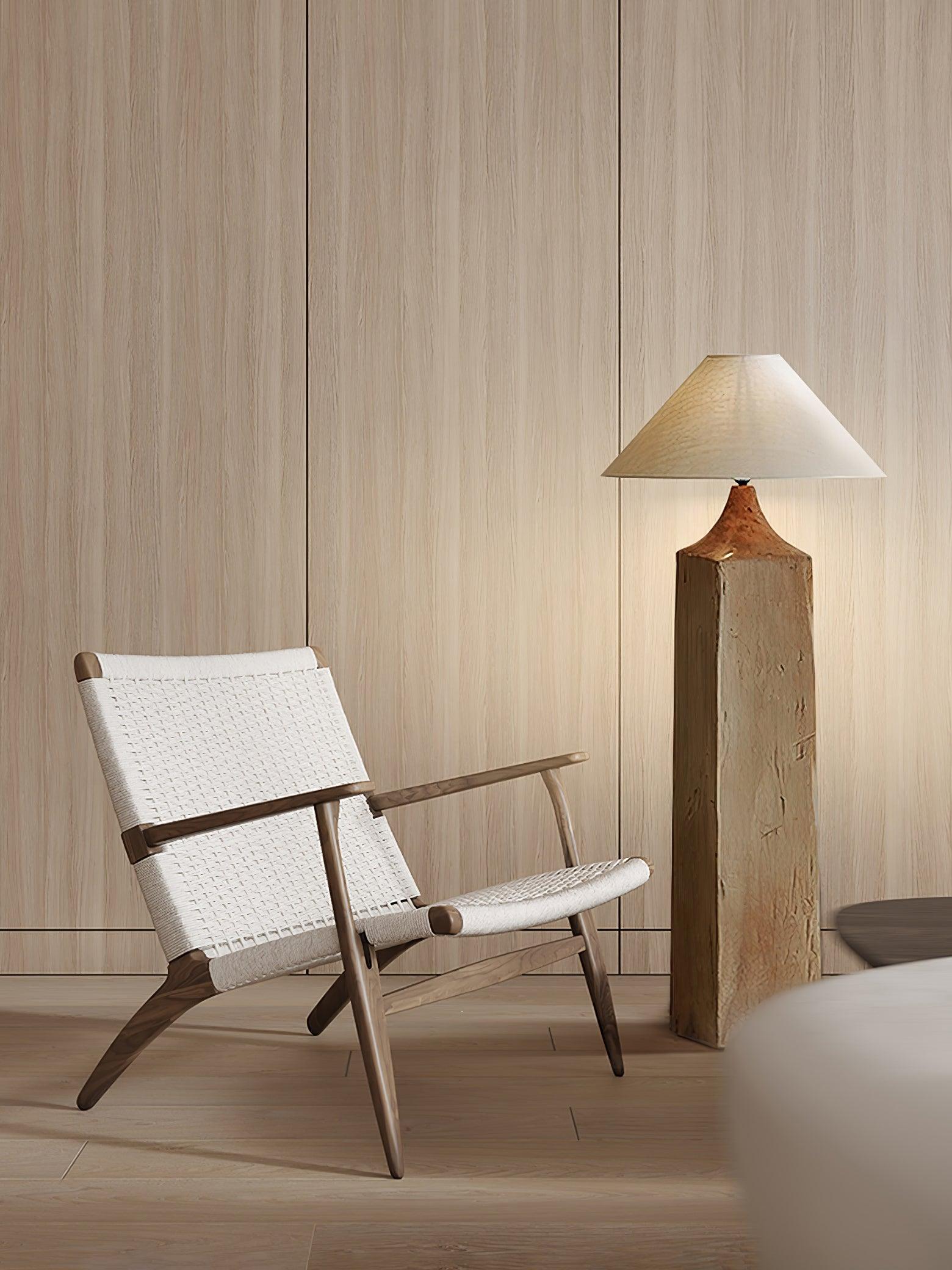 Rustica Timber Column Floor Lamp - Letslighting