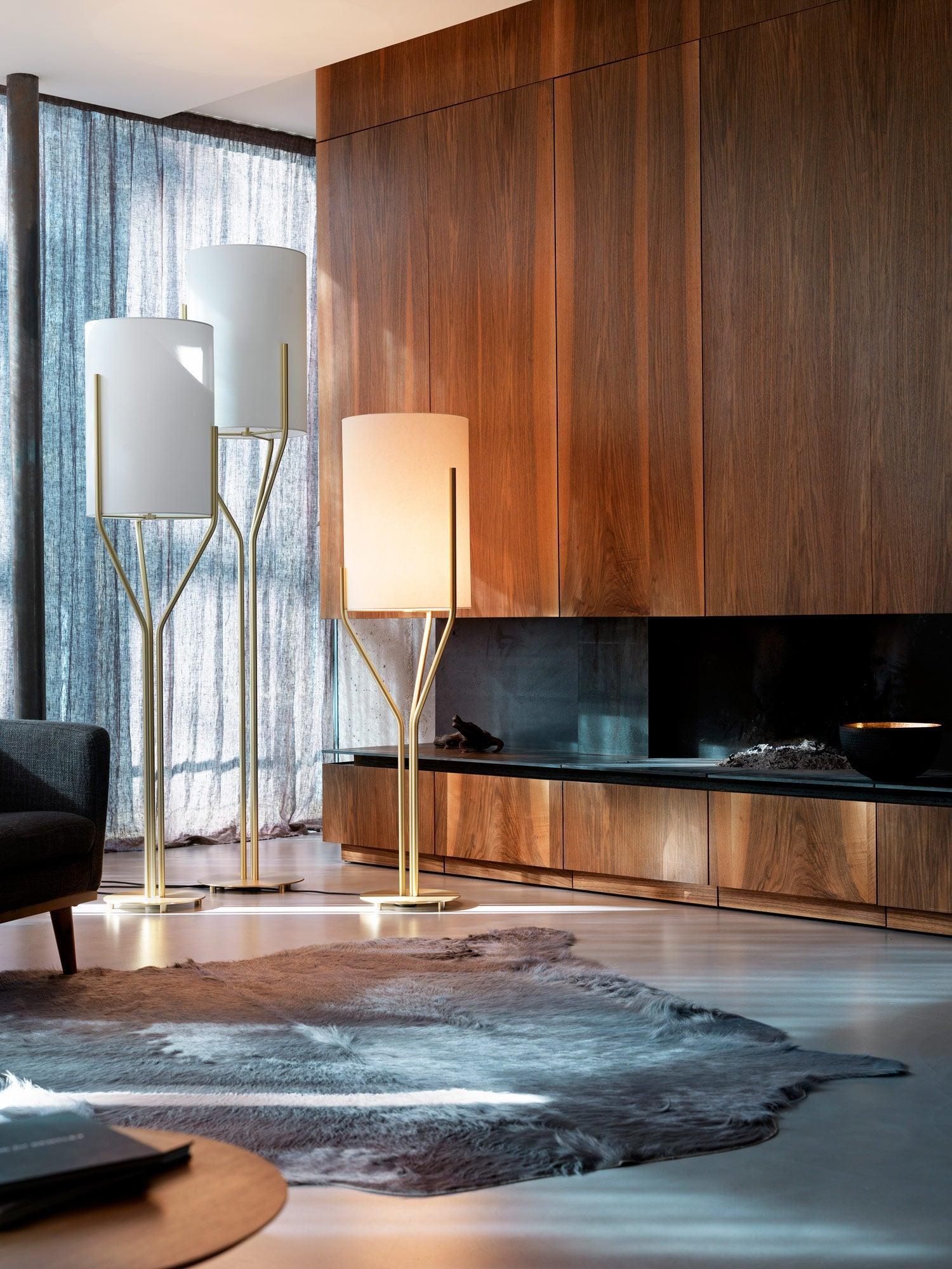 Evvynor Glam Brass Floor Lamp - Letslighting
