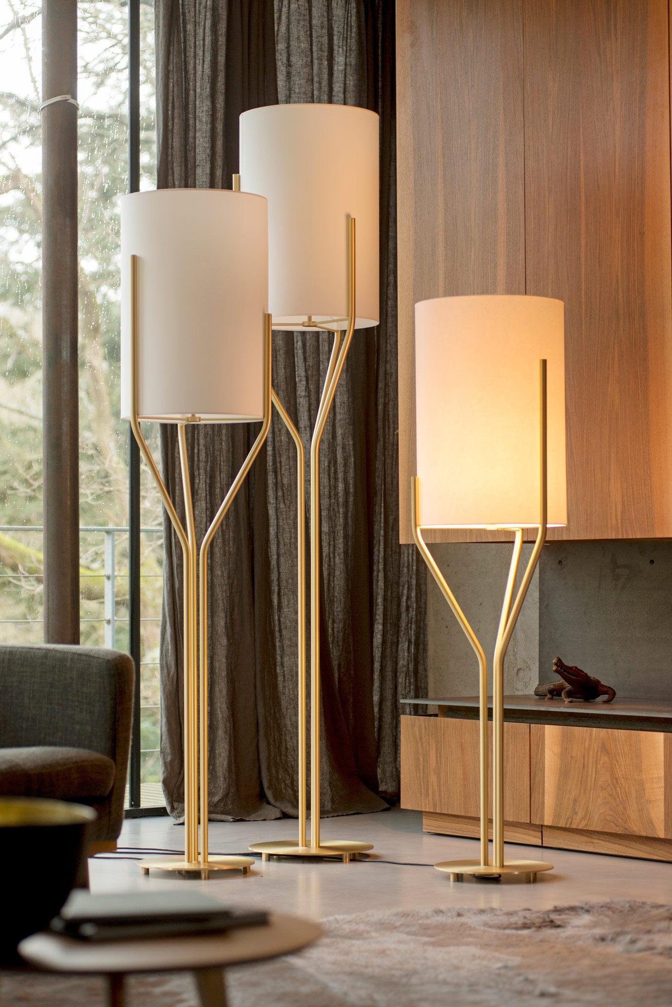 Evvynor Glam Brass Floor Lamp - Letslighting
