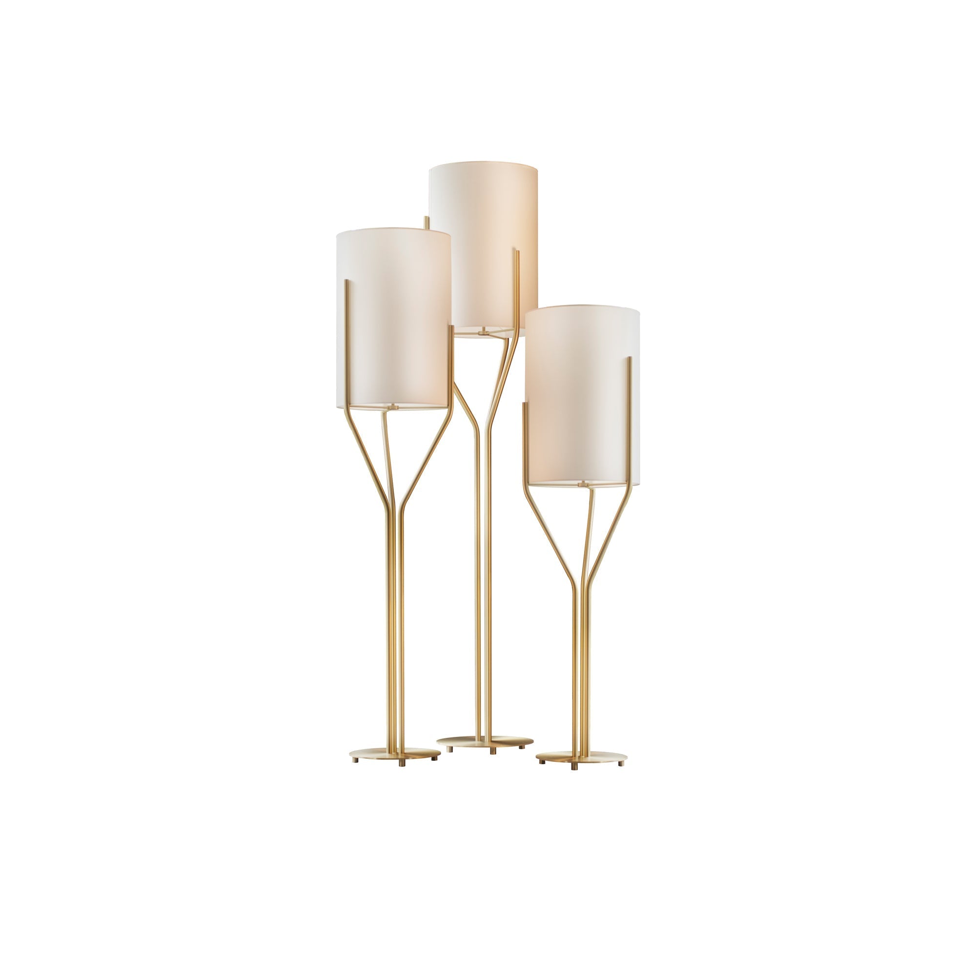 Evvynor Glam Brass Floor Lamp - Letslighting
