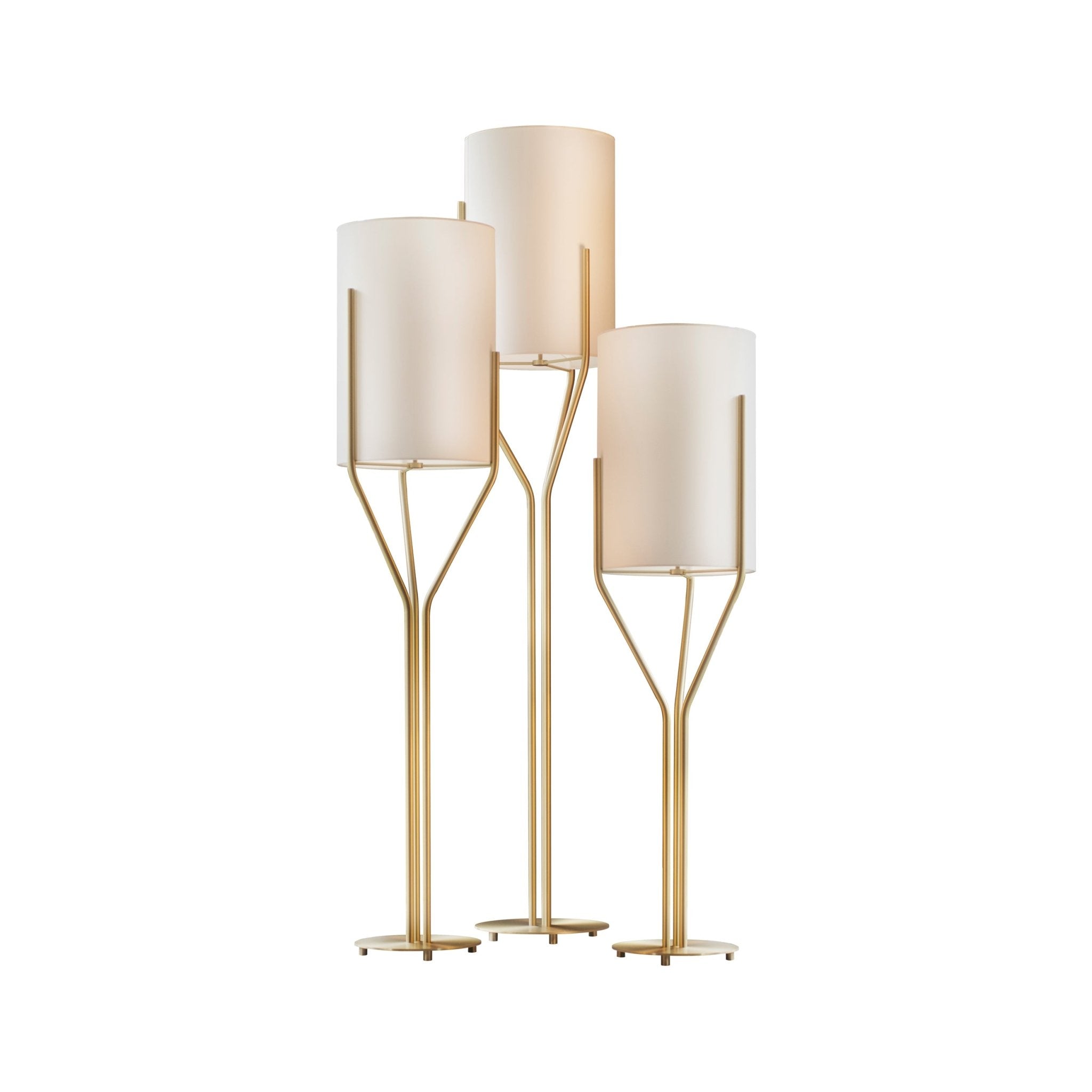 Evvynor Glam Brass Floor Lamp - Letslighting