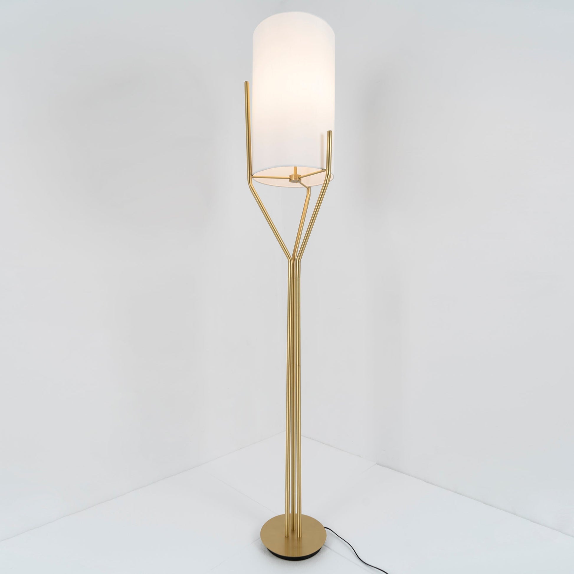 Evvynor Glam Brass Floor Lamp - Letslighting
