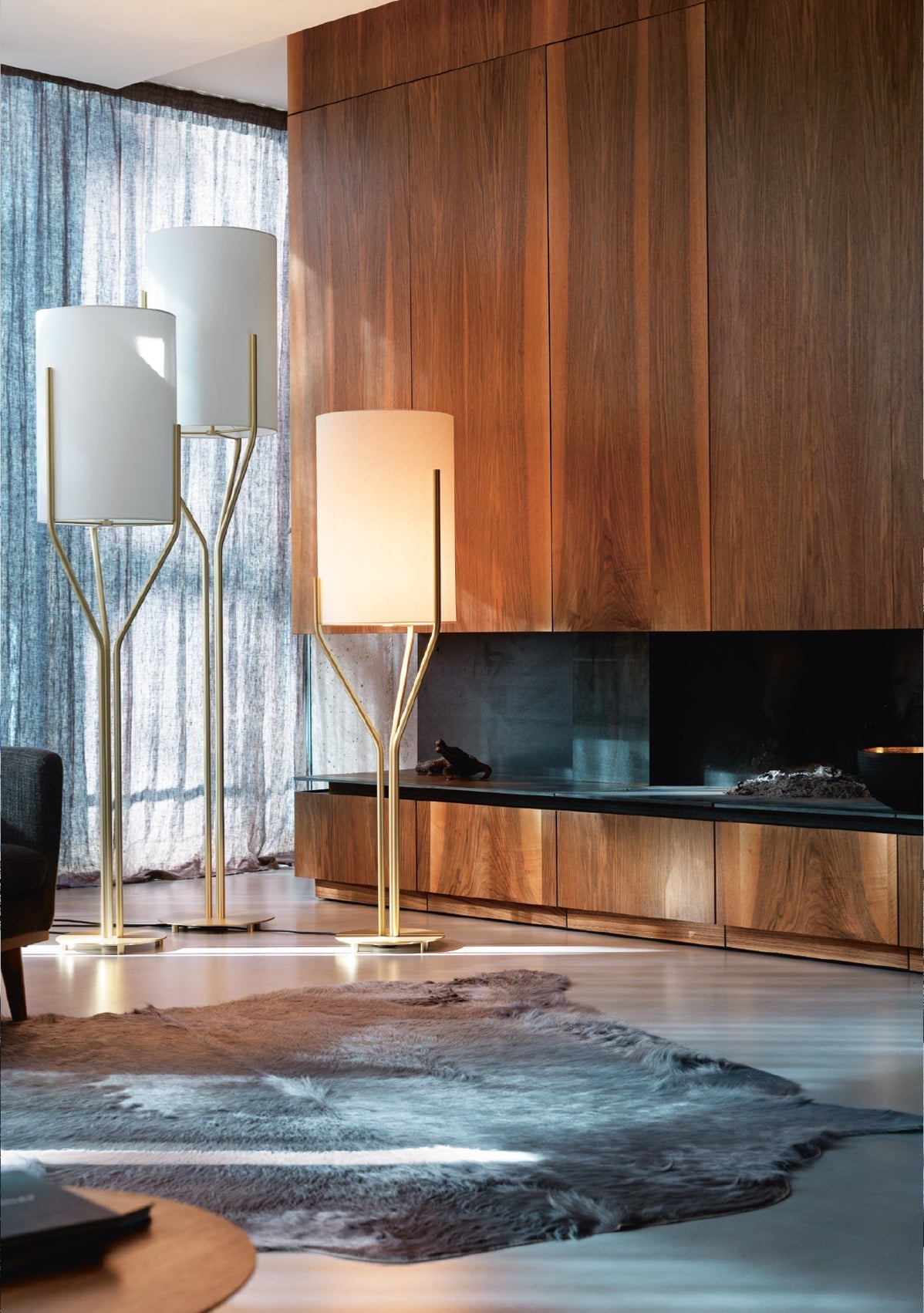 Evvynor Glam Brass Floor Lamp - Letslighting