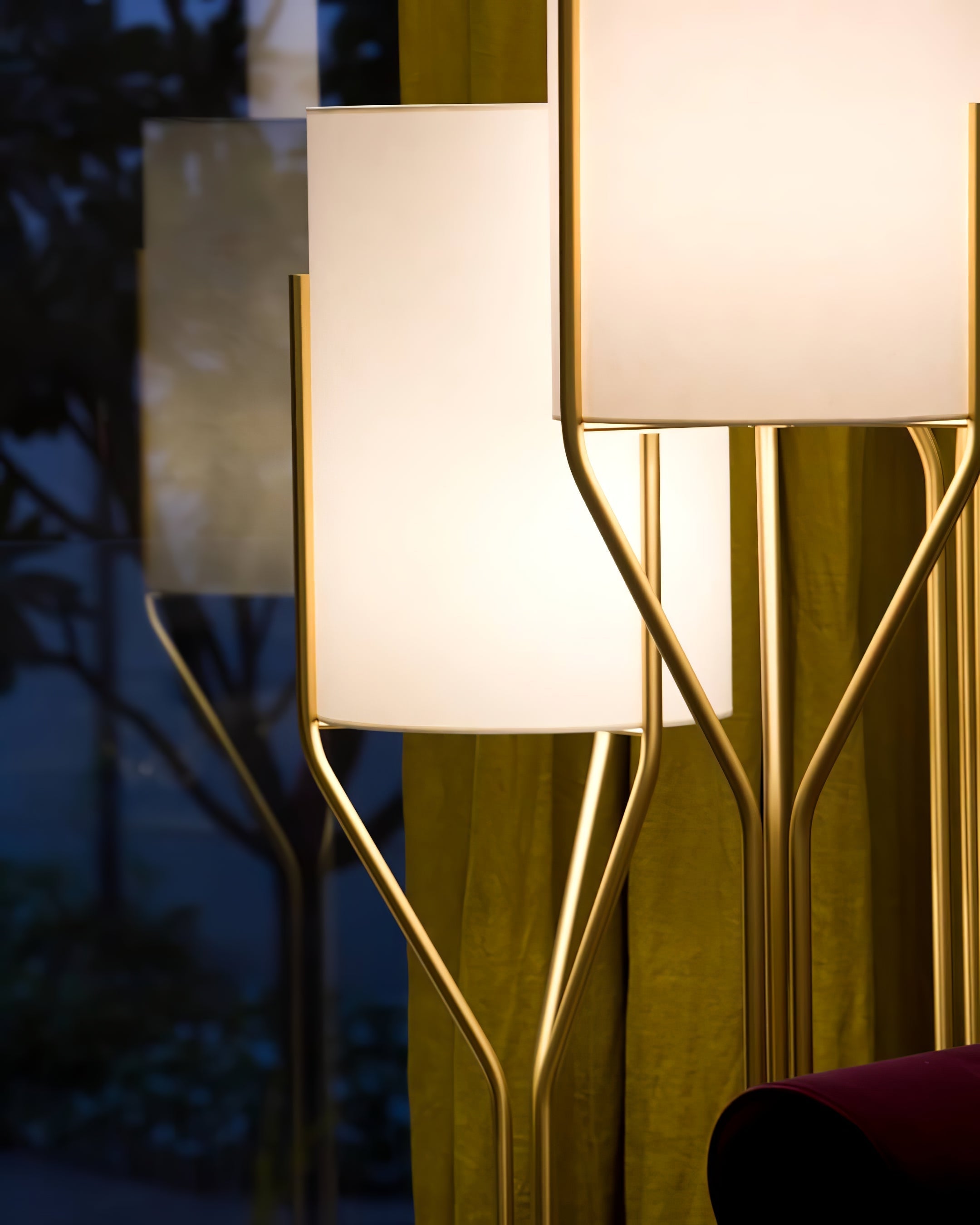 Evvynor Glam Brass Floor Lamp - Letslighting