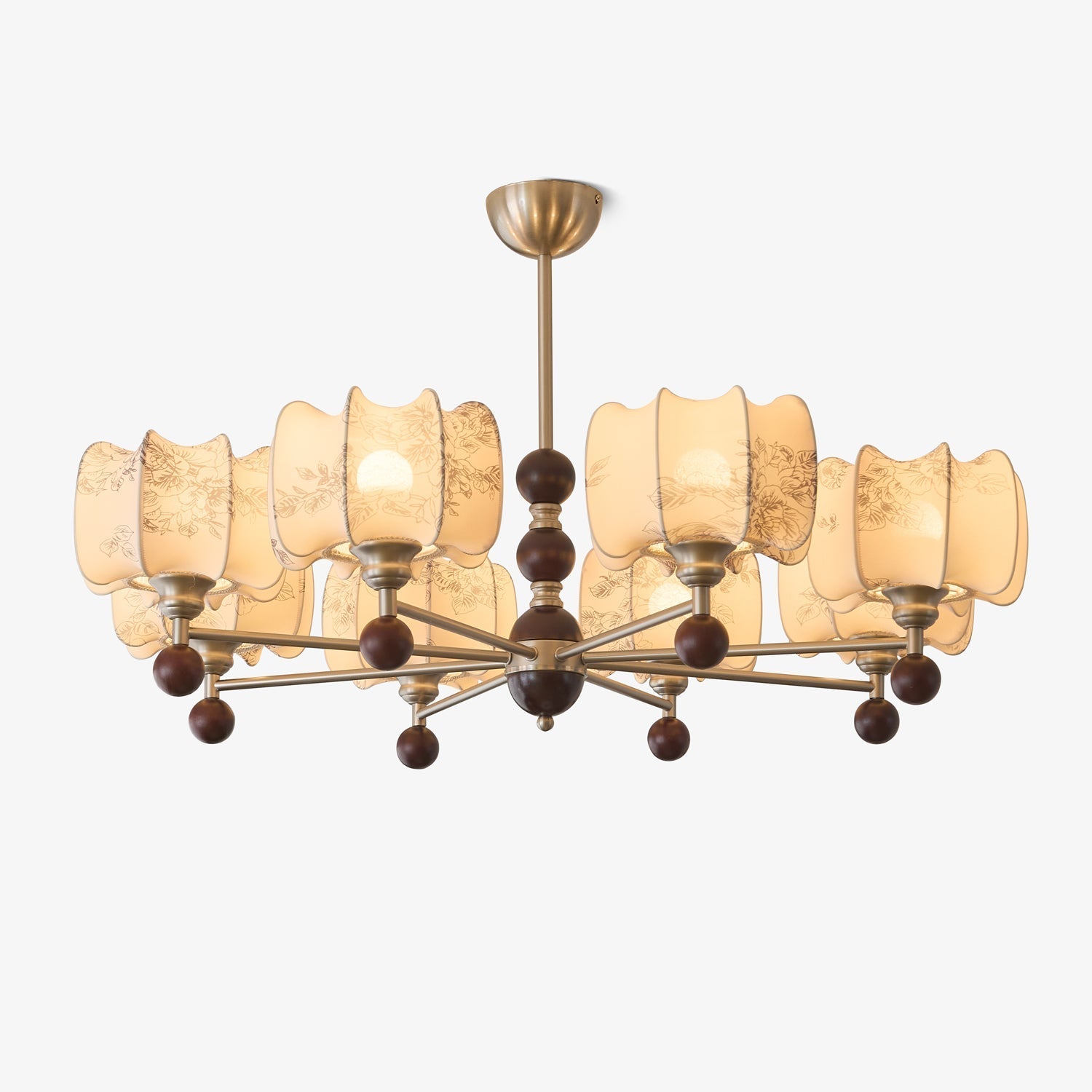 Ephaos Elegance Vintage Floral Wood Chandelier - Letslighting