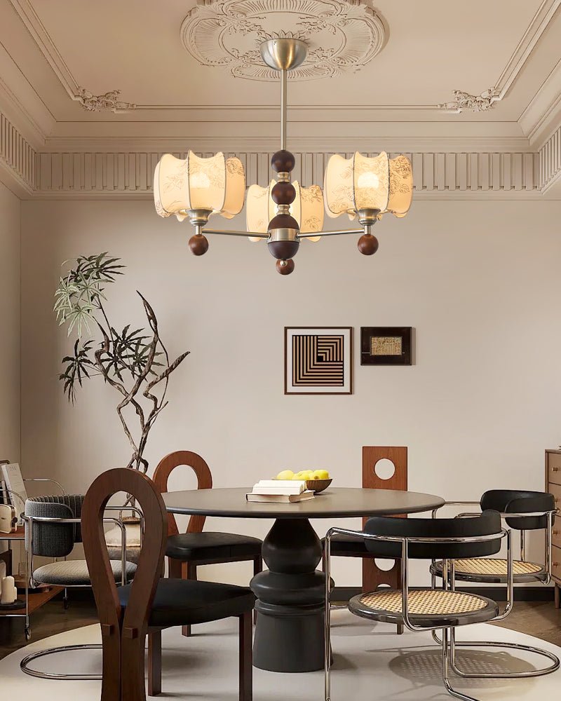 Ephaos Elegance Vintage Floral Wood Chandelier - Letslighting