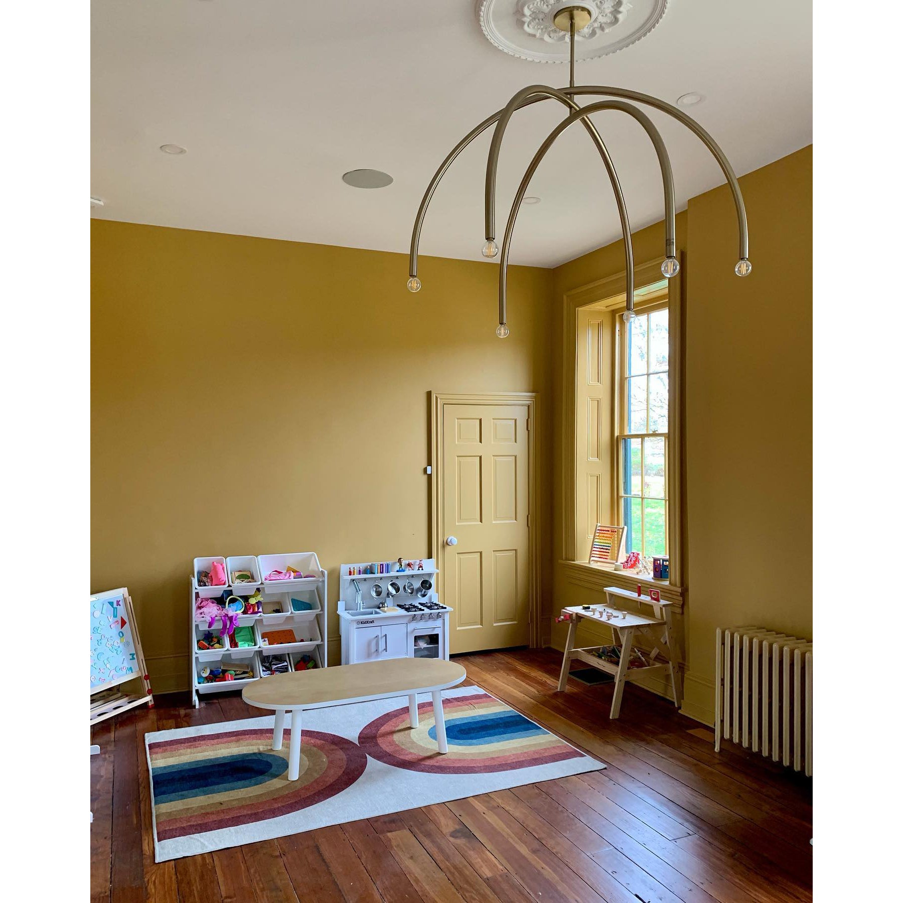 Hadden Modern Minimalist Brass Chandelier - Letslighting