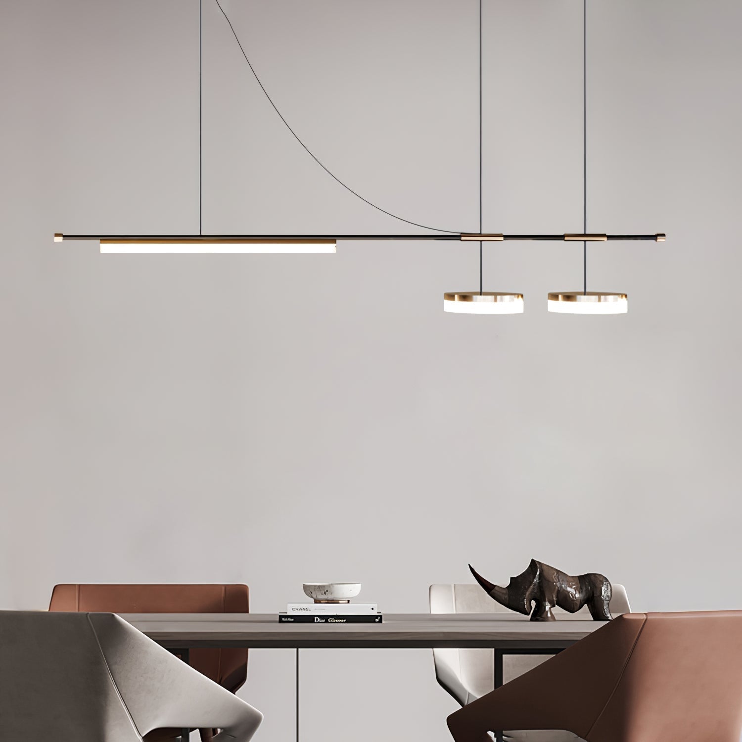 Della Linear Modern Pendant Light - Letslighting