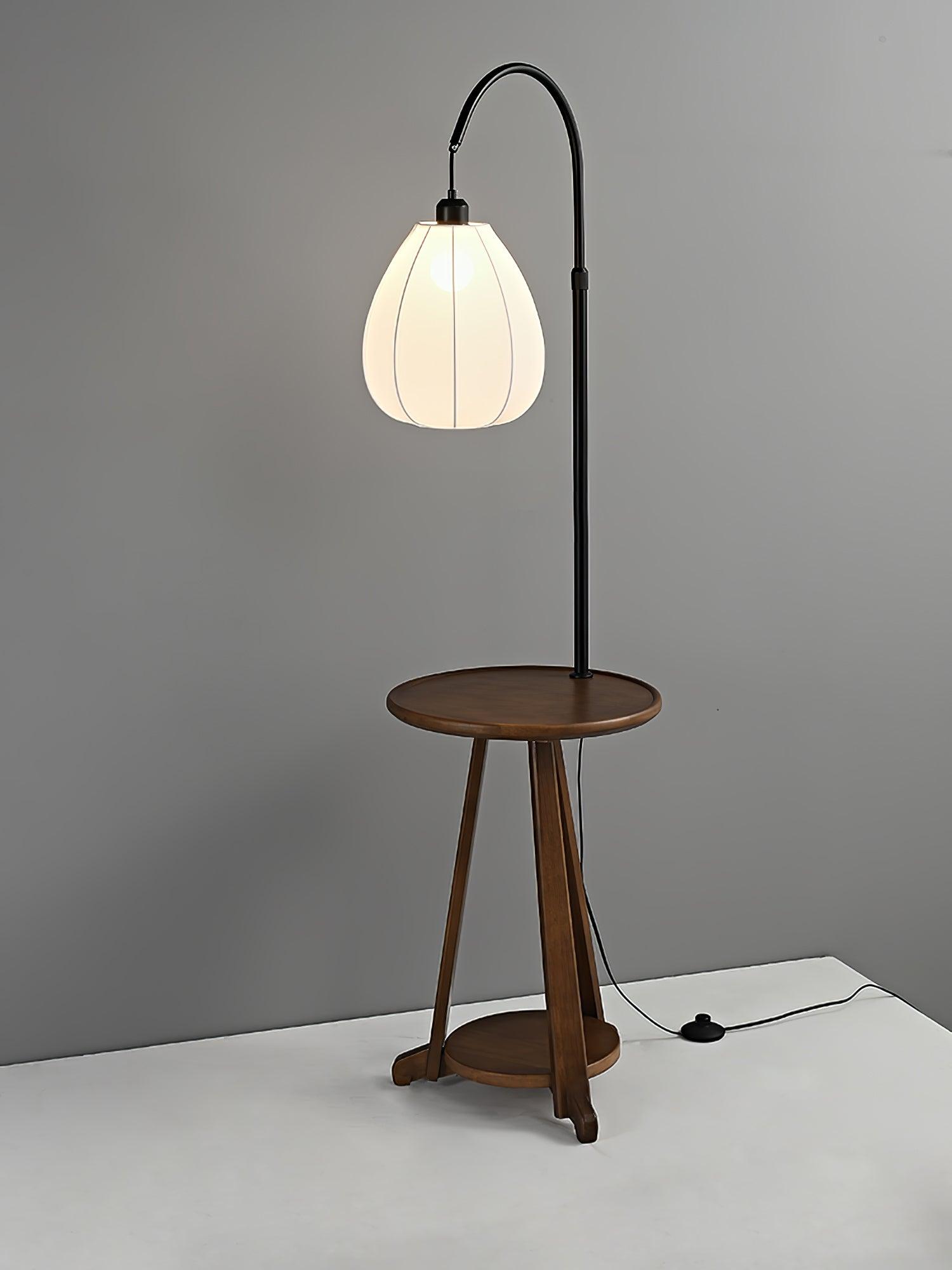 Vazoril Multifunctional Wood Fabric Floor Lamp - Letslighting