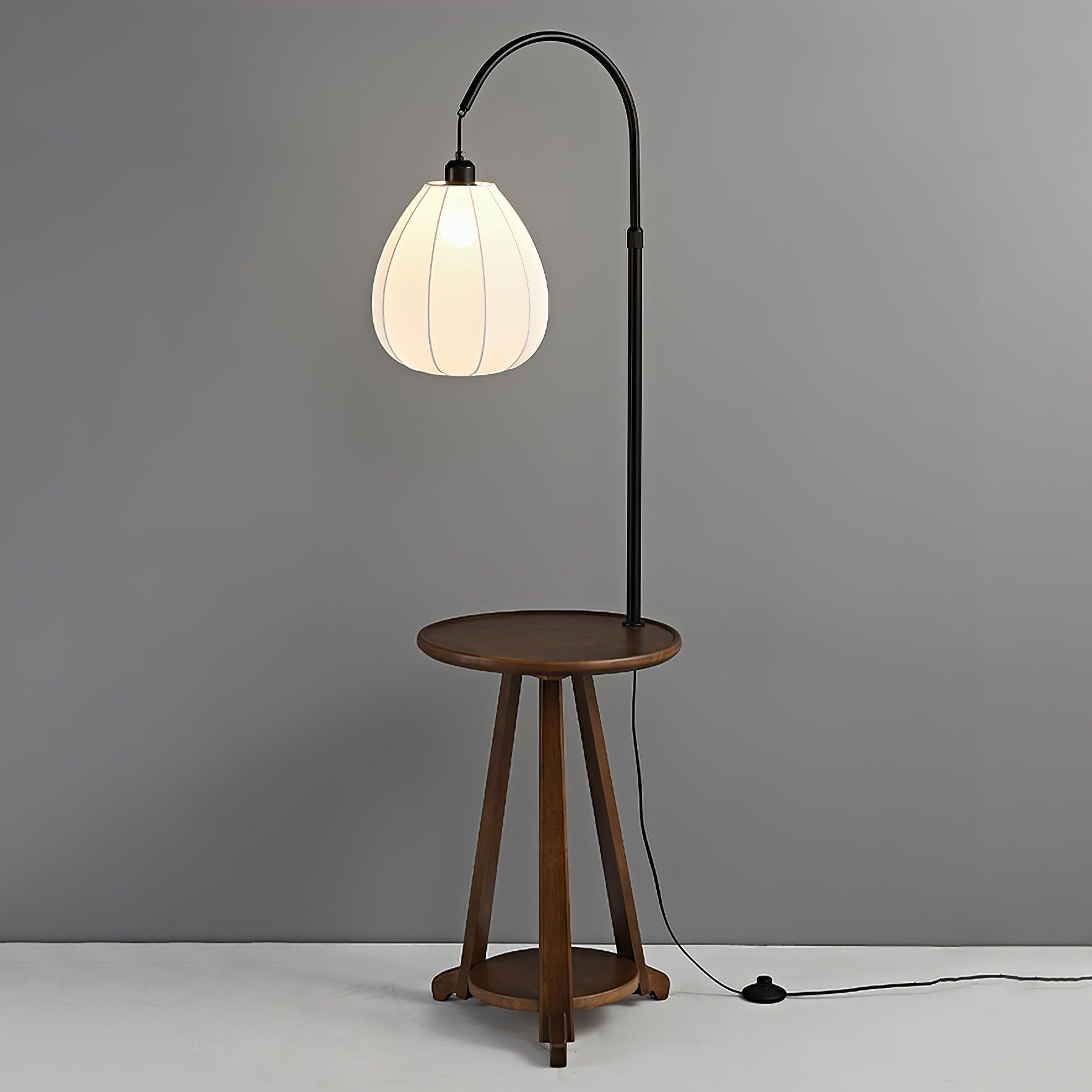 Vazoril Multifunctional Wood Fabric Floor Lamp - Letslighting