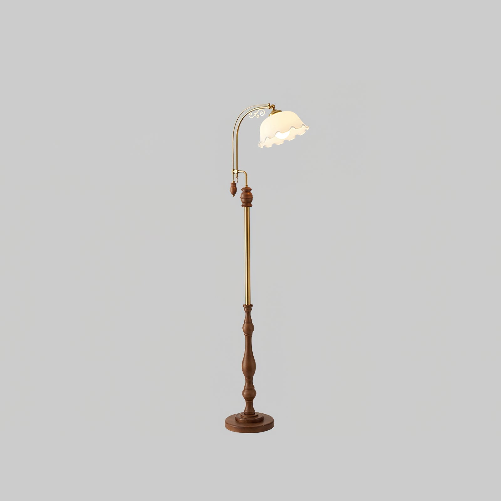 Iska Wood Vintage Floor Lamp - Letslighting