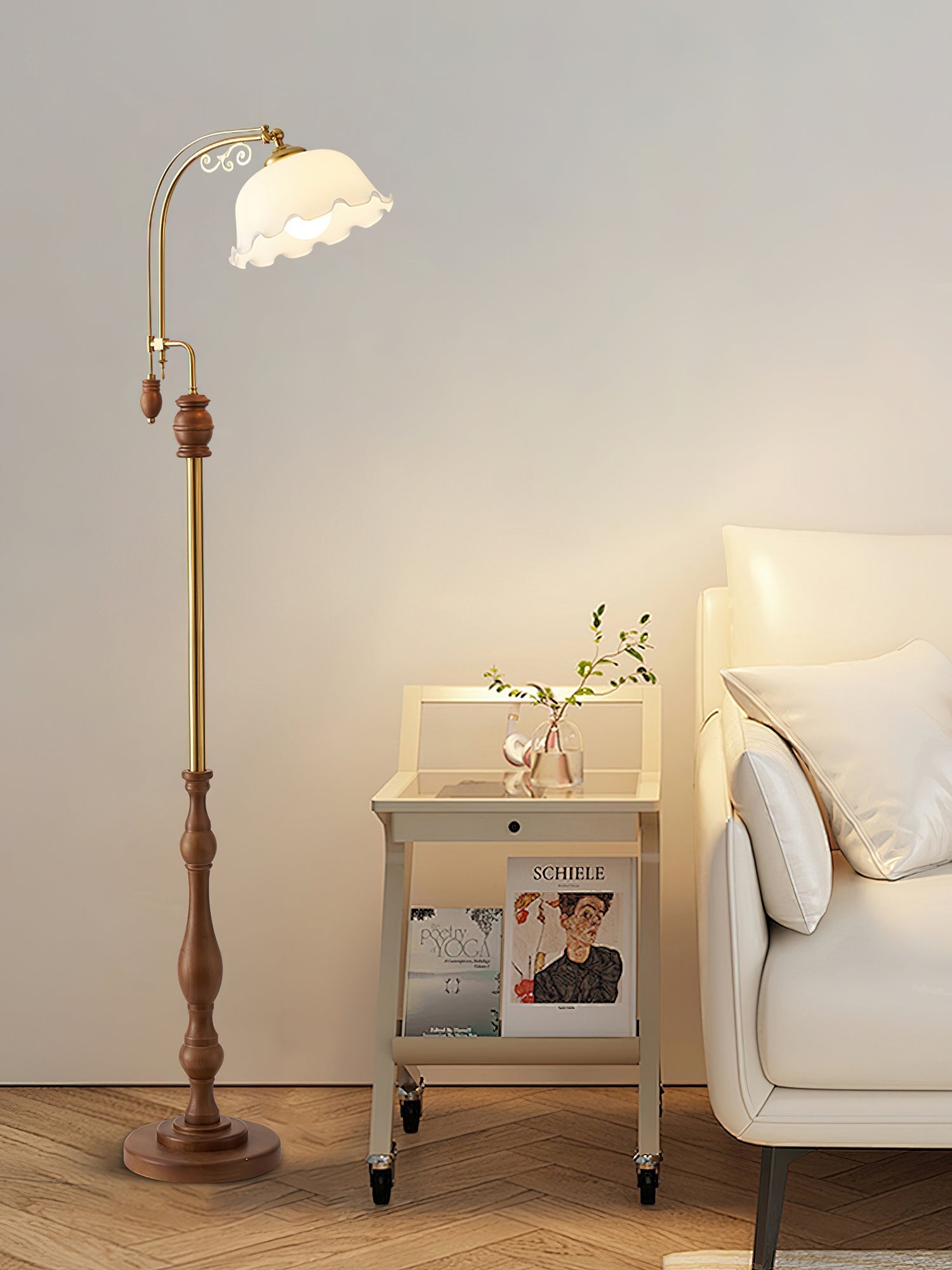 Iska Wood Vintage Floor Lamp - Letslighting
