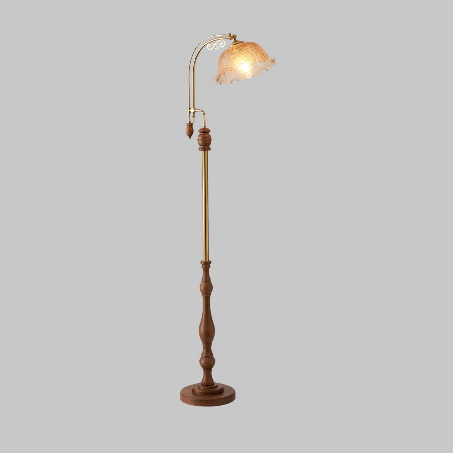 Iska Wood Vintage Floor Lamp - Letslighting