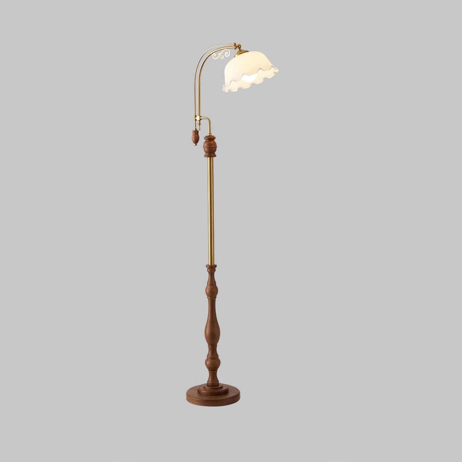Iska Wood Vintage Floor Lamp - Letslighting