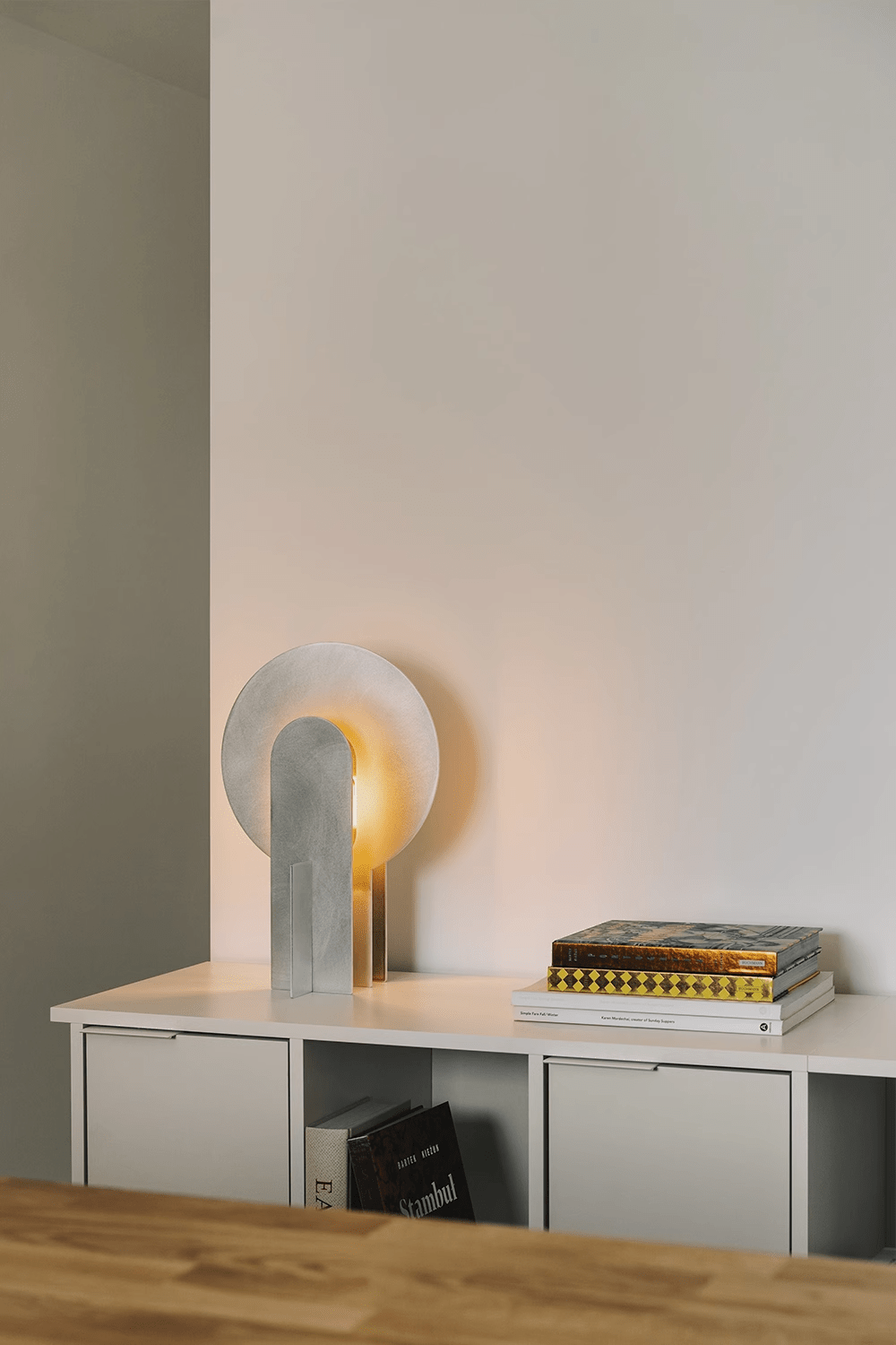 Arch Modern Stainless Steel & Marble Table Lamp