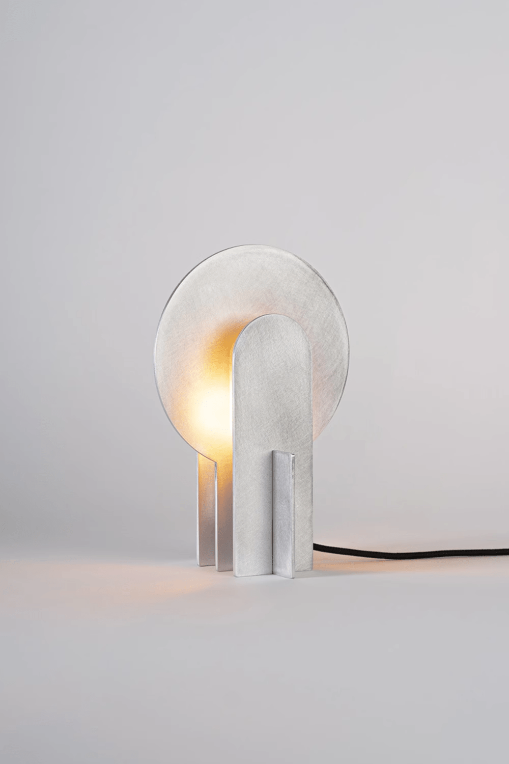 Arch Modern Stainless Steel & Marble Table Lamp