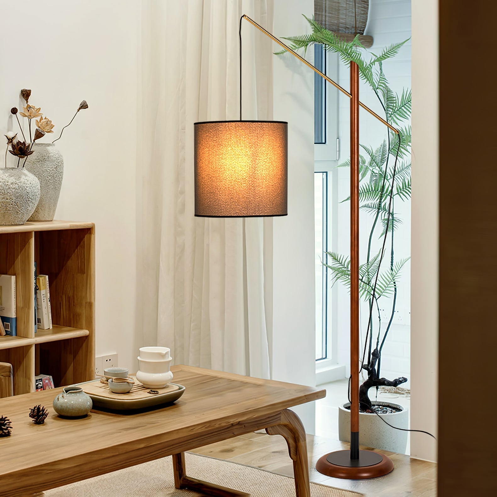Nyvariol Minimalist Wood Floor Lamp - Letslighting