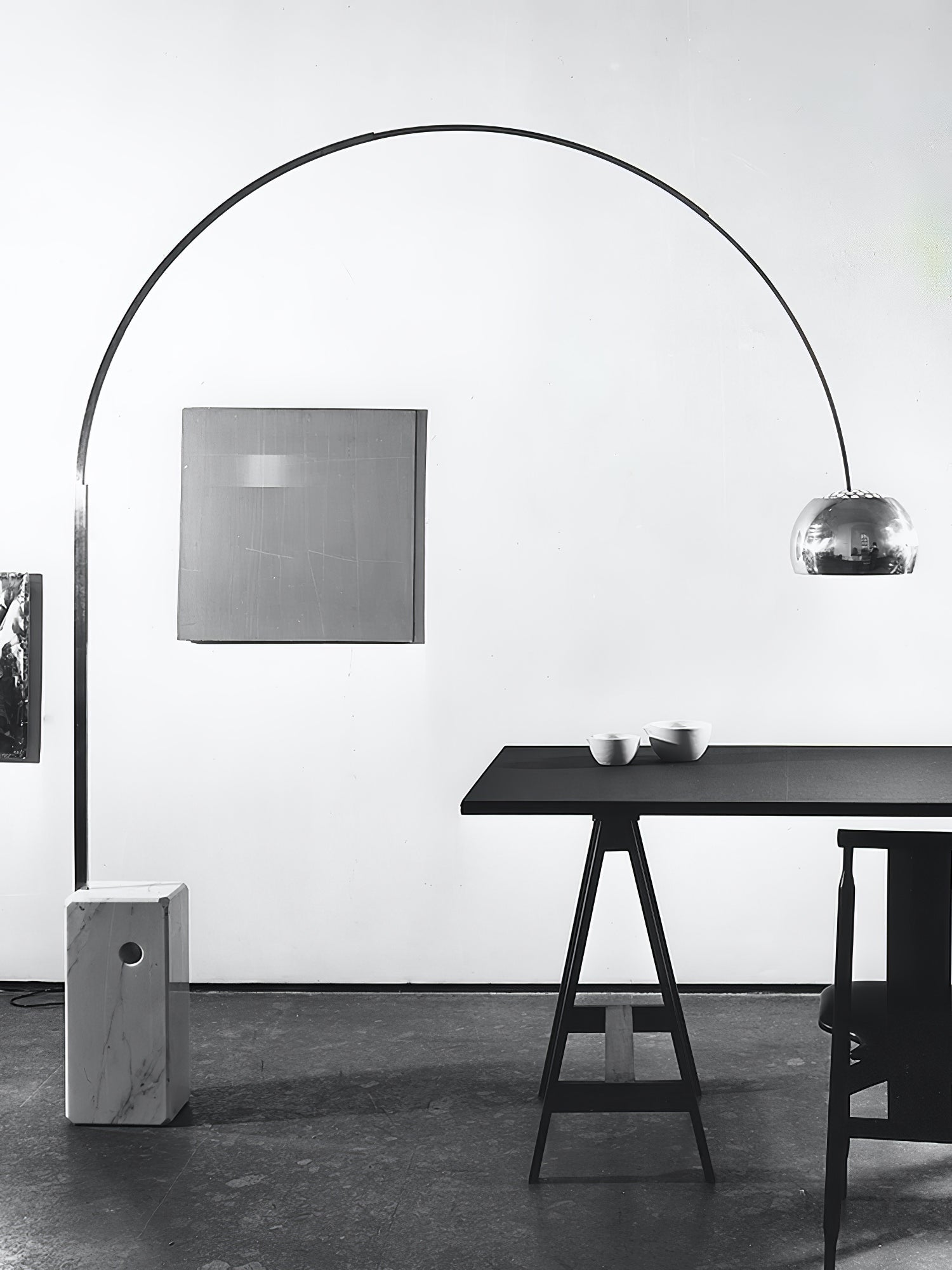 Alevra Steel Marble Floor Lamp - Letslighting