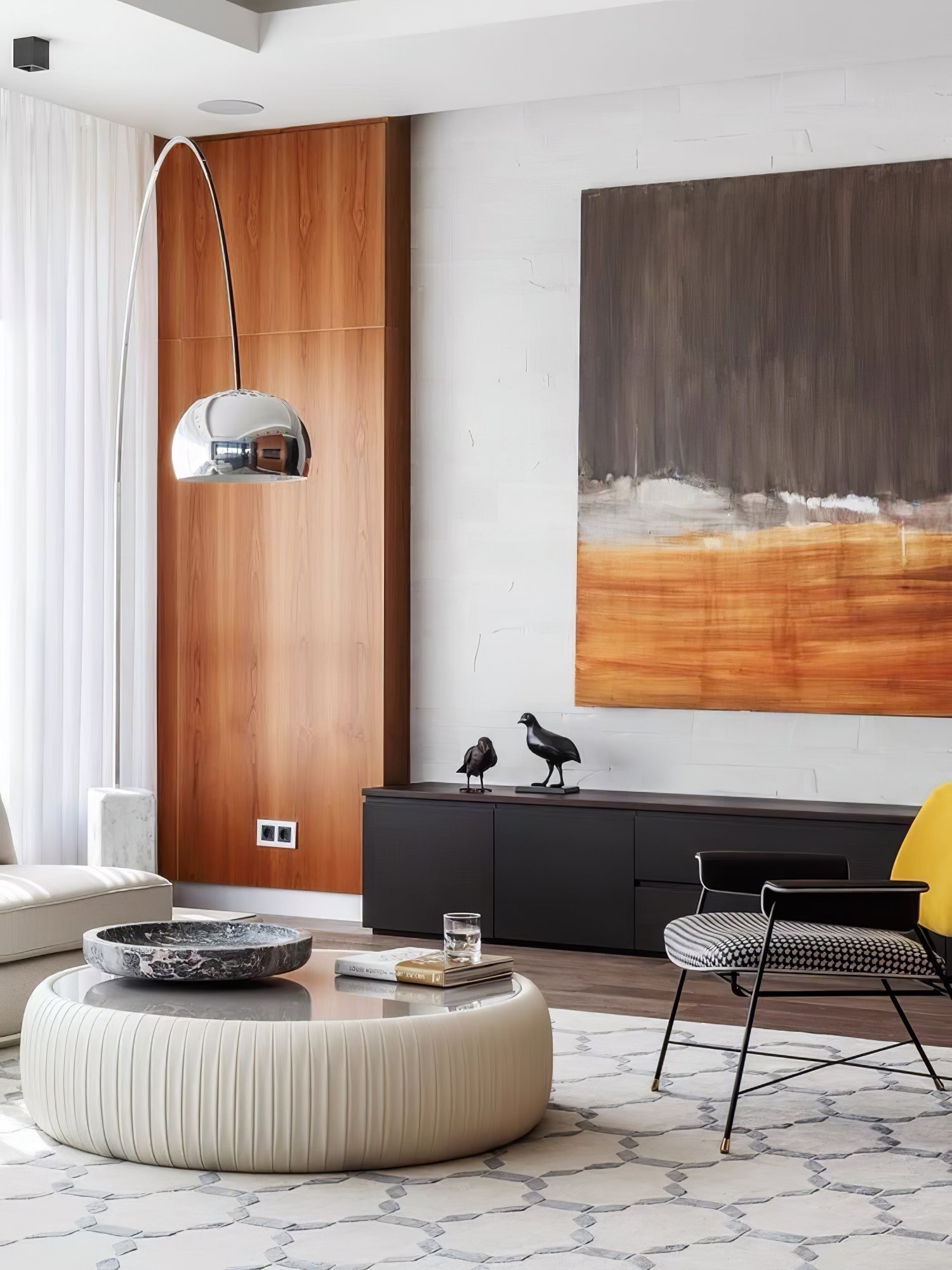 Alevra Steel Marble Floor Lamp - Letslighting