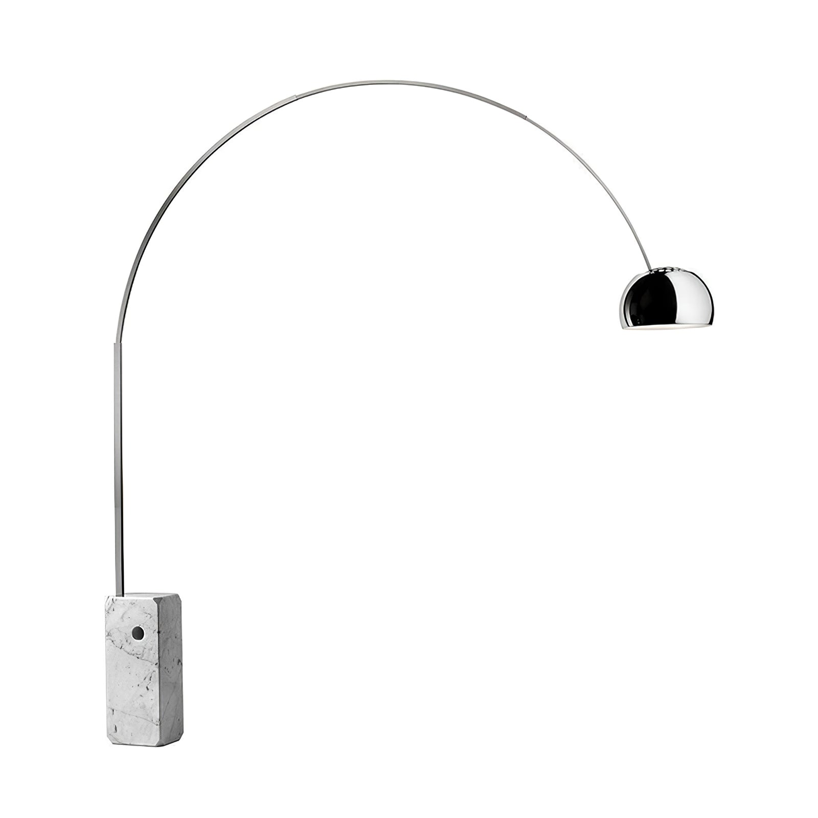 Alevra Steel Marble Floor Lamp - Letslighting