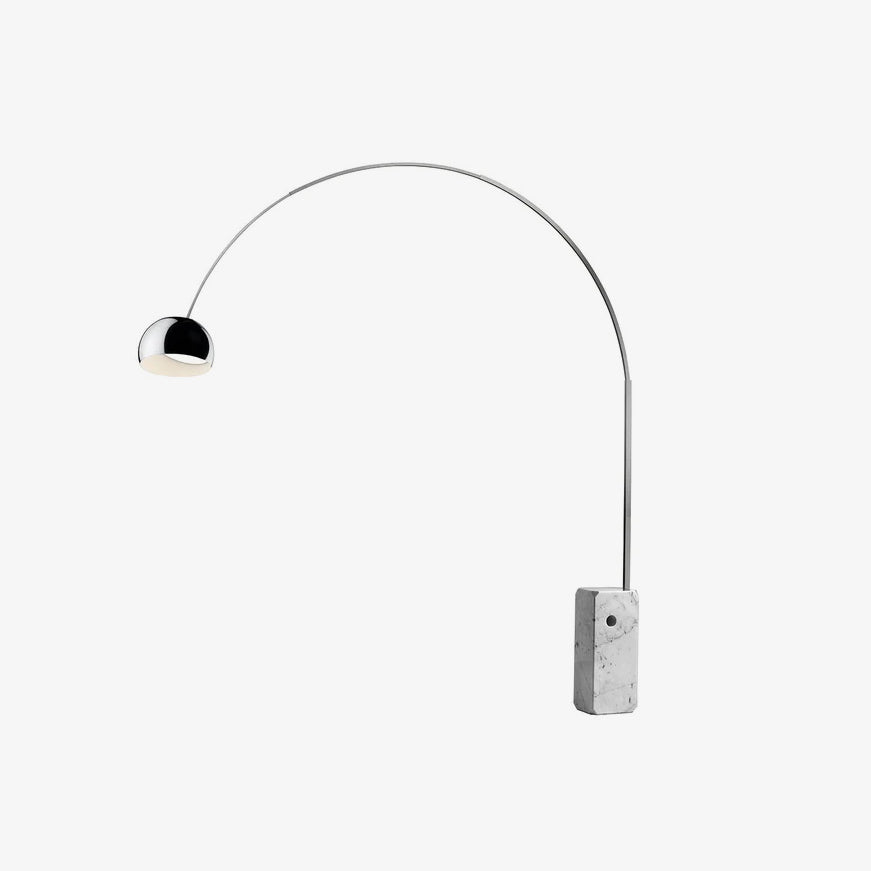 Alevra Steel Marble Floor Lamp - Letslighting
