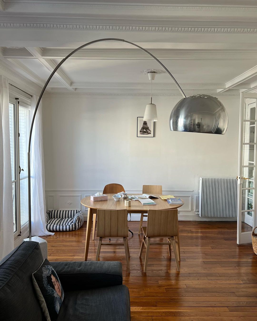 Alevra Steel Marble Floor Lamp - Letslighting
