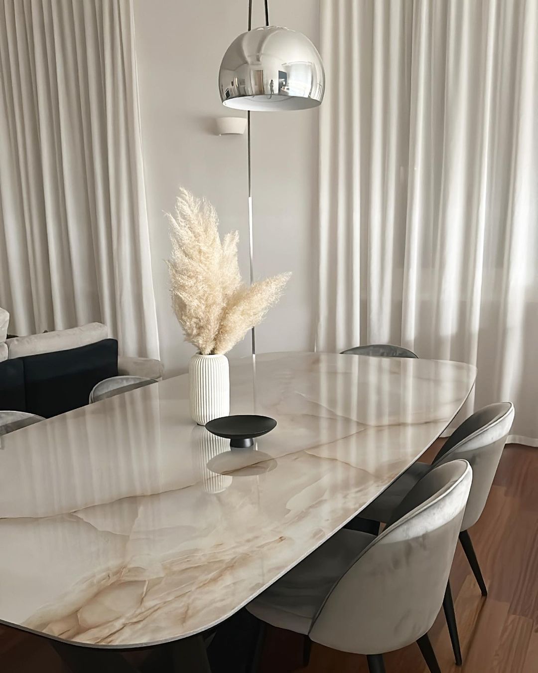 Alevra Steel Marble Floor Lamp - Letslighting
