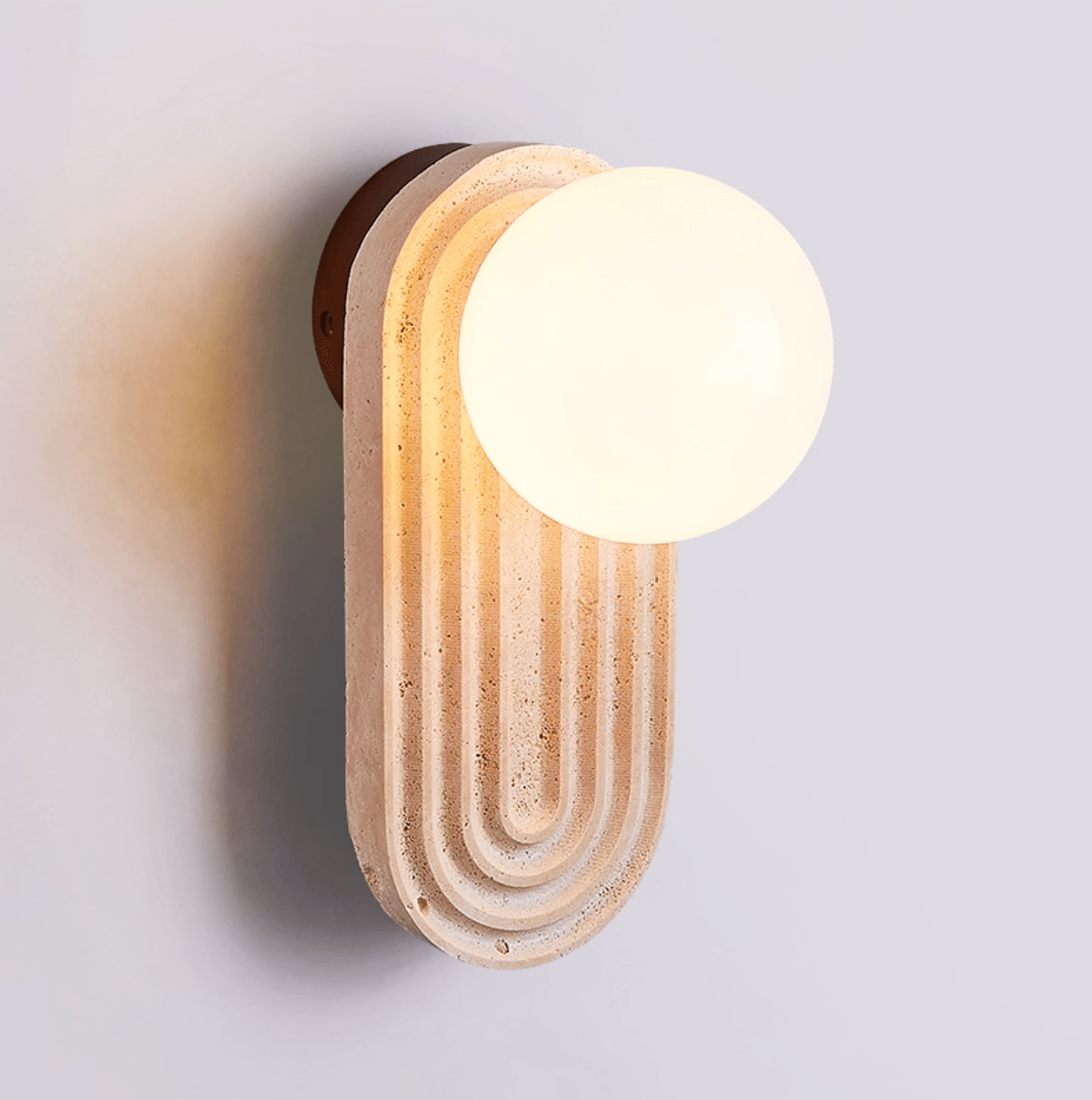 Arco Travertine Wall Light - Letslighting