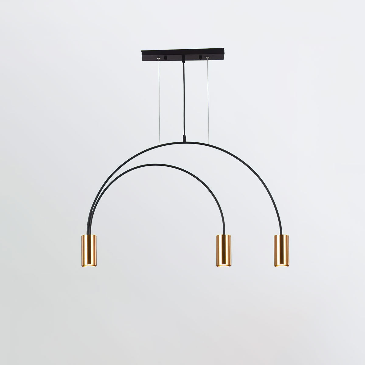 Solara Pendant Lamp Overlapping Cylinder Minimalist Dining Room - Letslighting