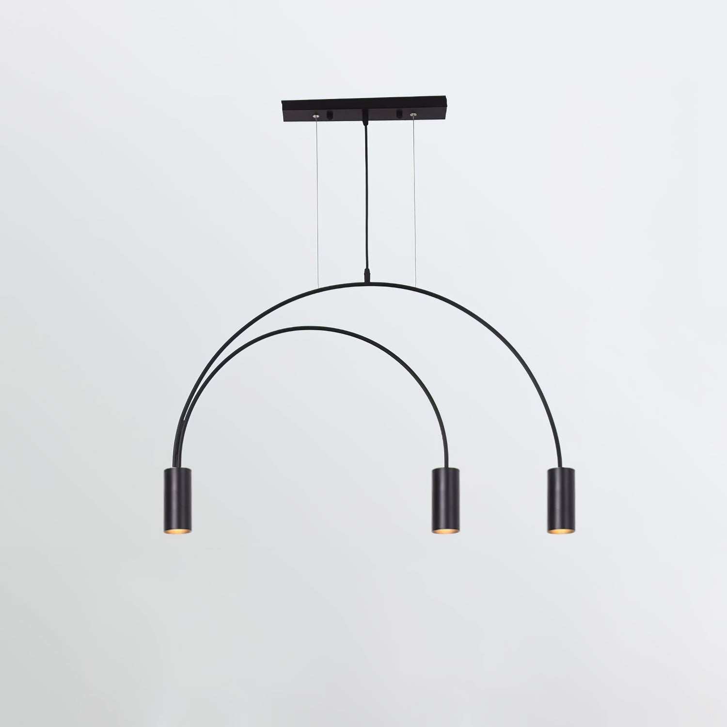 Solara Pendant Lamp Overlapping Cylinder Minimalist Dining Room - Letslighting