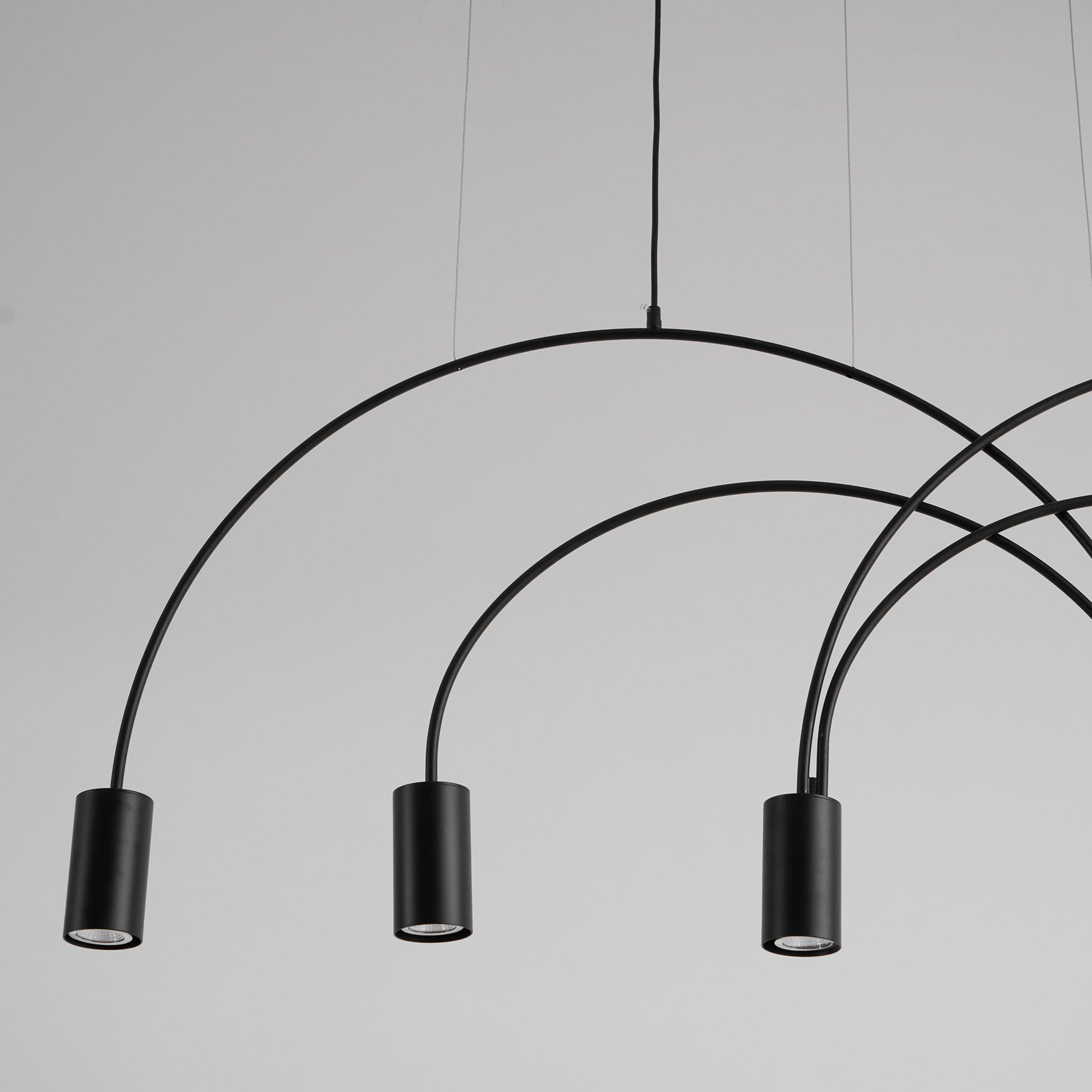 Solara Pendant Lamp Overlapping Cylinder Minimalist Dining Room - Letslighting