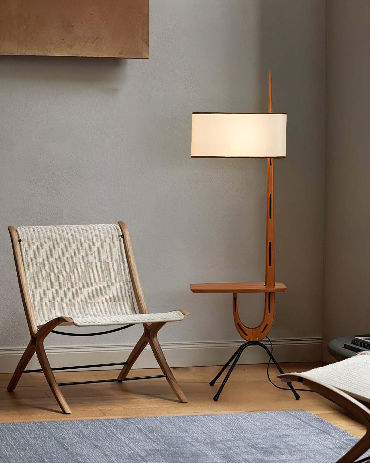 Vemara Mid Century Wood Floor Lamp - Letslighting