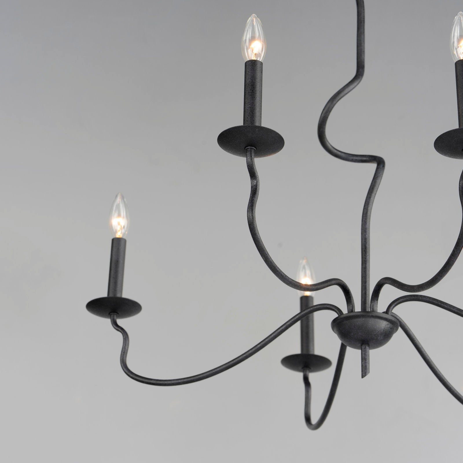 Rauduvyo Modern Candle-style Industrial Chandelier - Letslighting