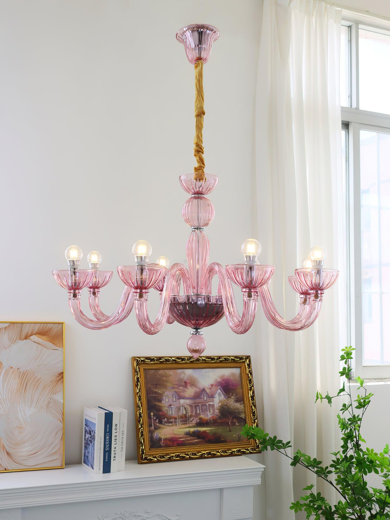 Lustra Chandelier Murano Glass Elegant Handcrafted - Letslighting