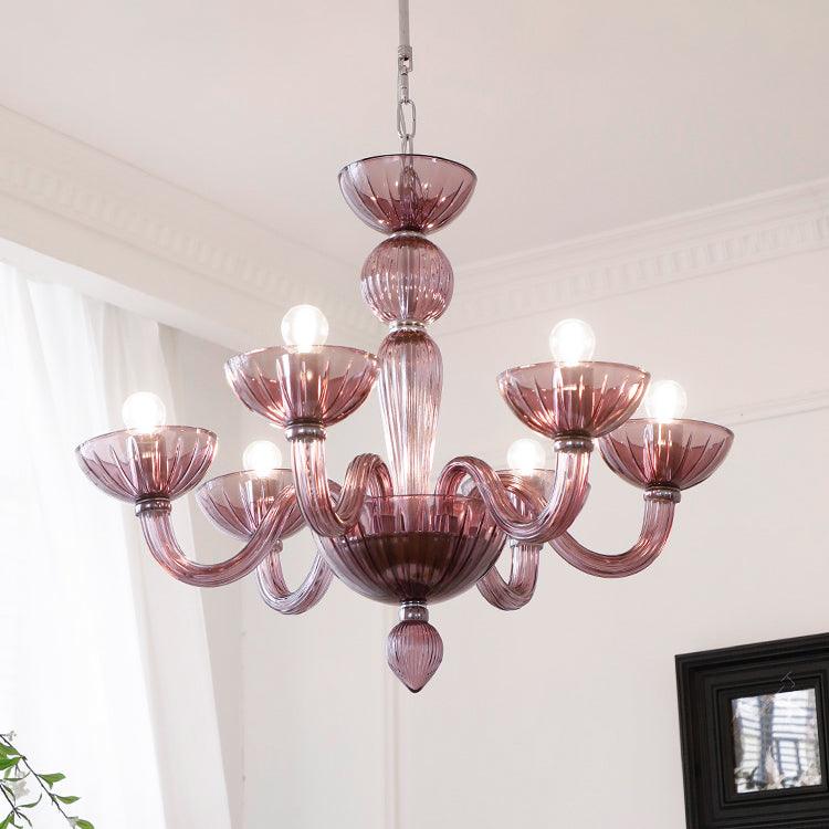 Lustra Chandelier Murano Glass Elegant Handcrafted - Letslighting