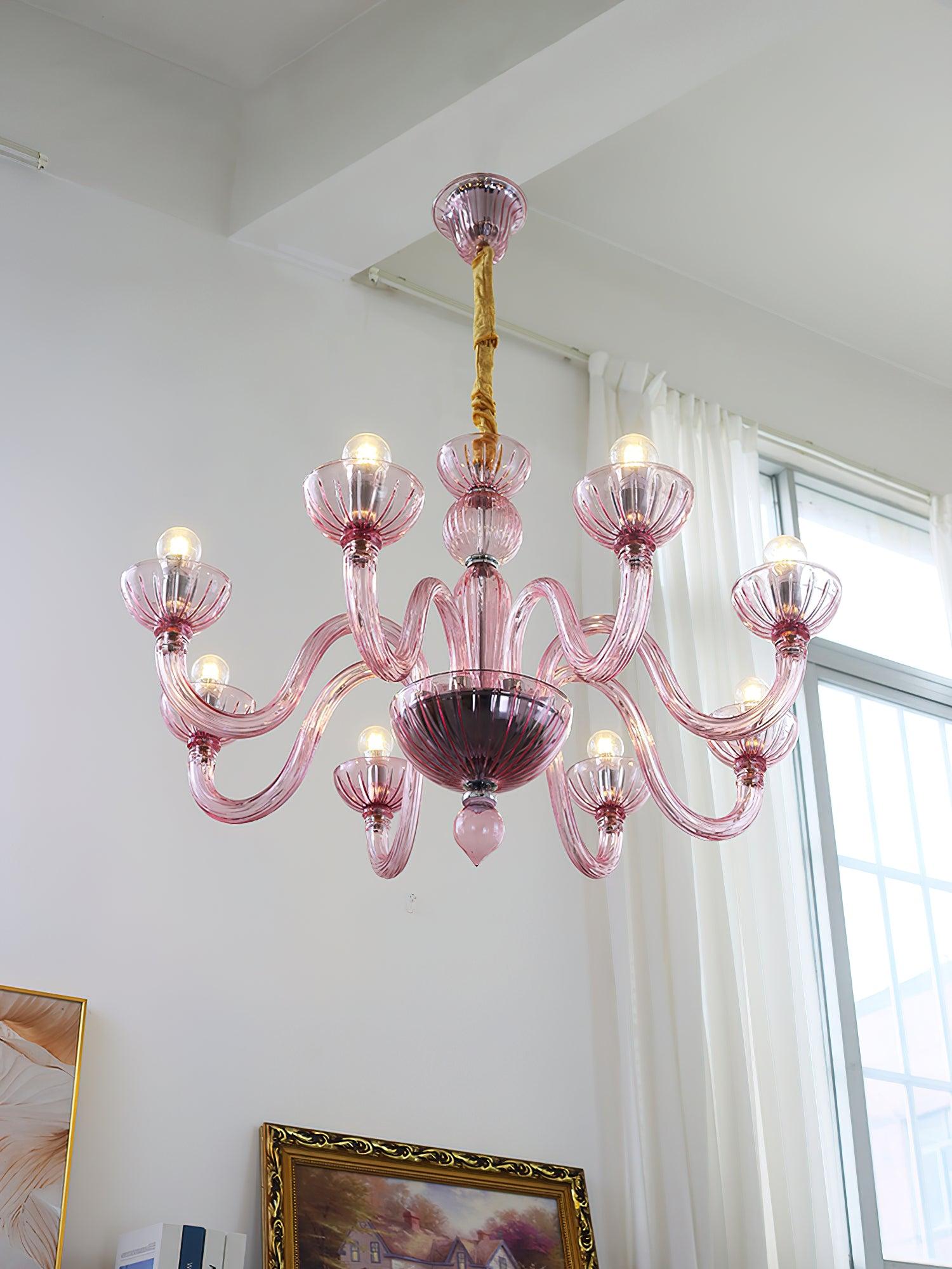 Lustra Chandelier Murano Glass Elegant Handcrafted - Letslighting