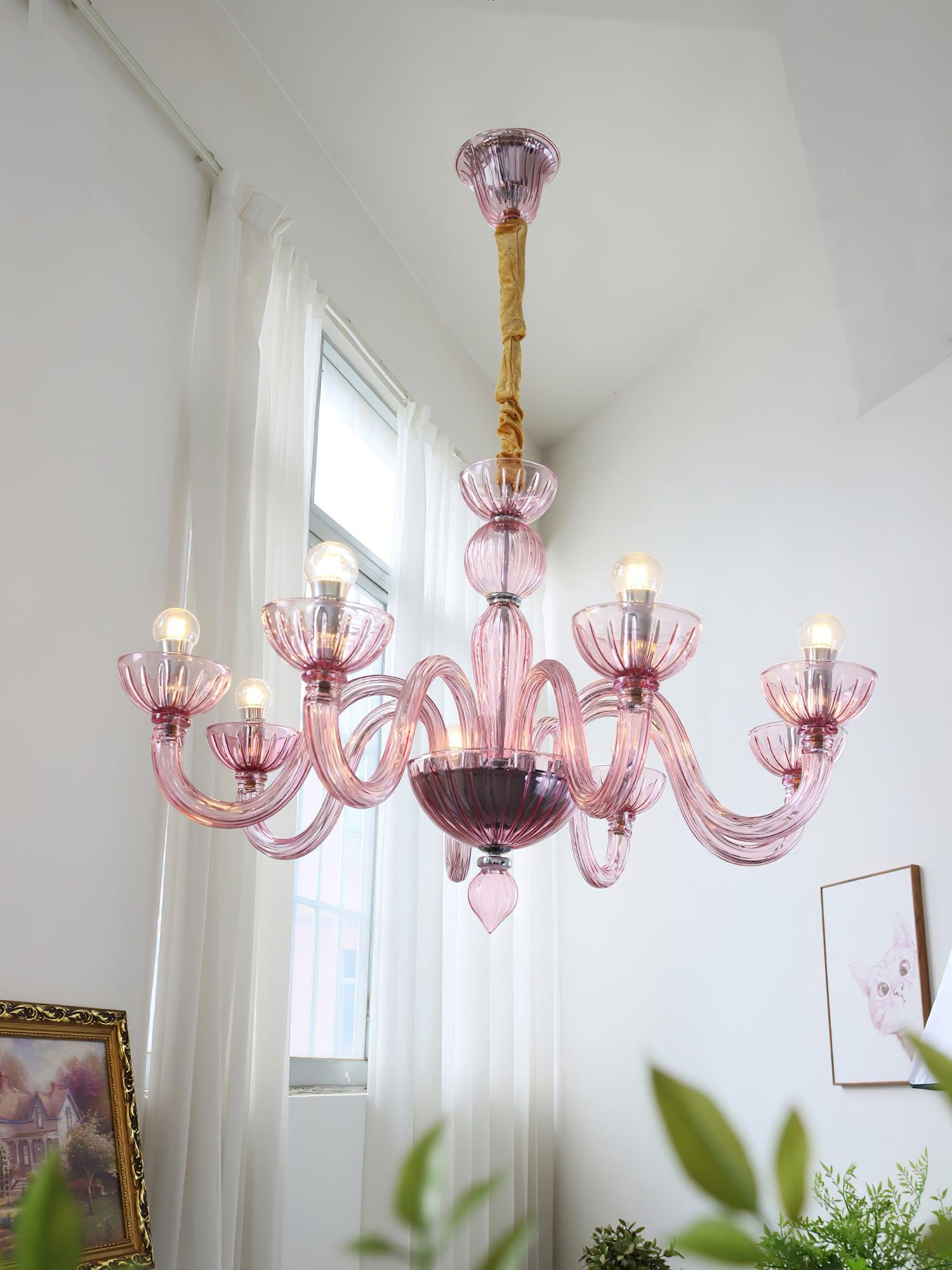 Lustra Chandelier Murano Glass Elegant Handcrafted - Letslighting
