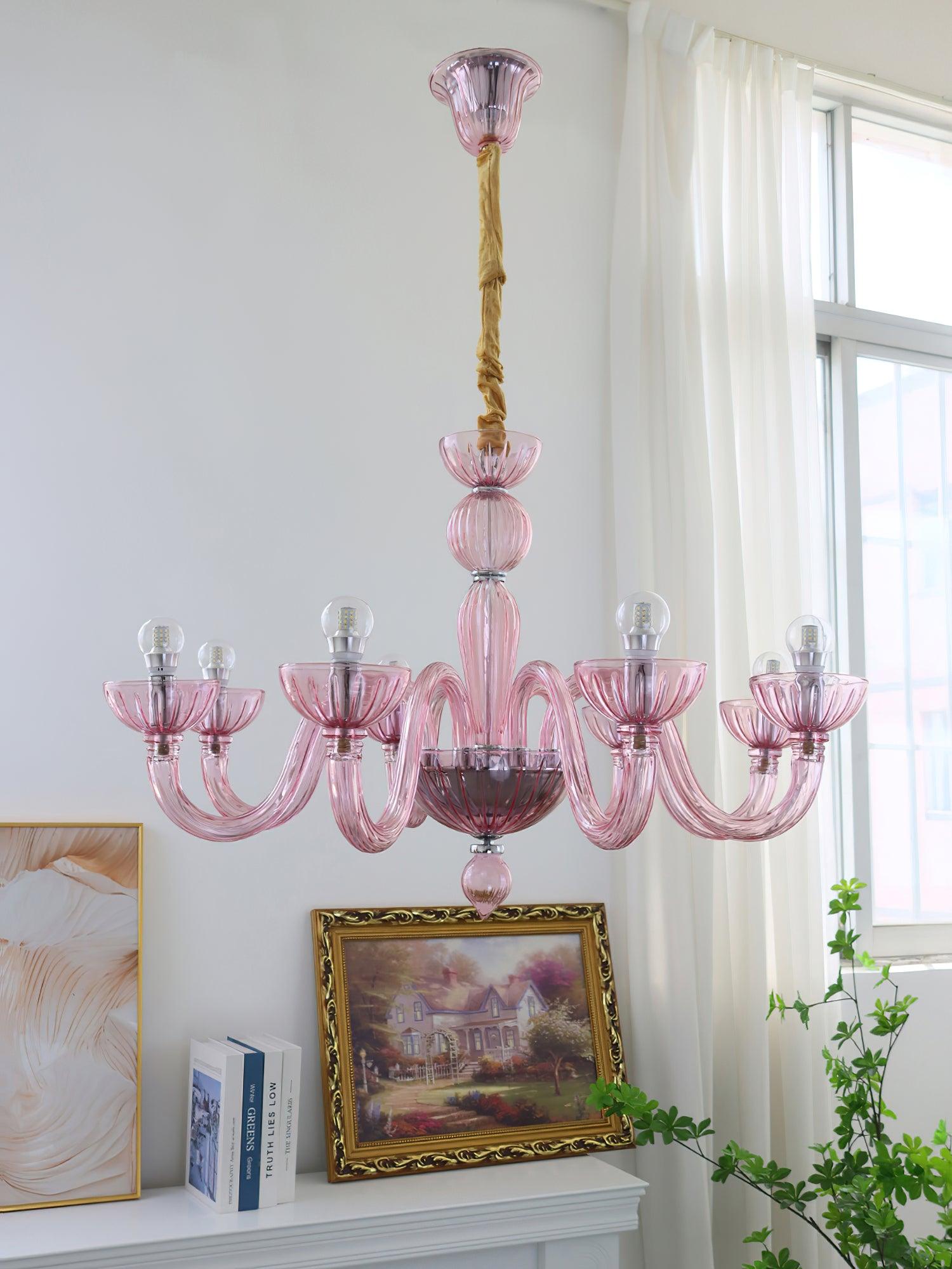 Lustra Chandelier Murano Glass Elegant Handcrafted - Letslighting