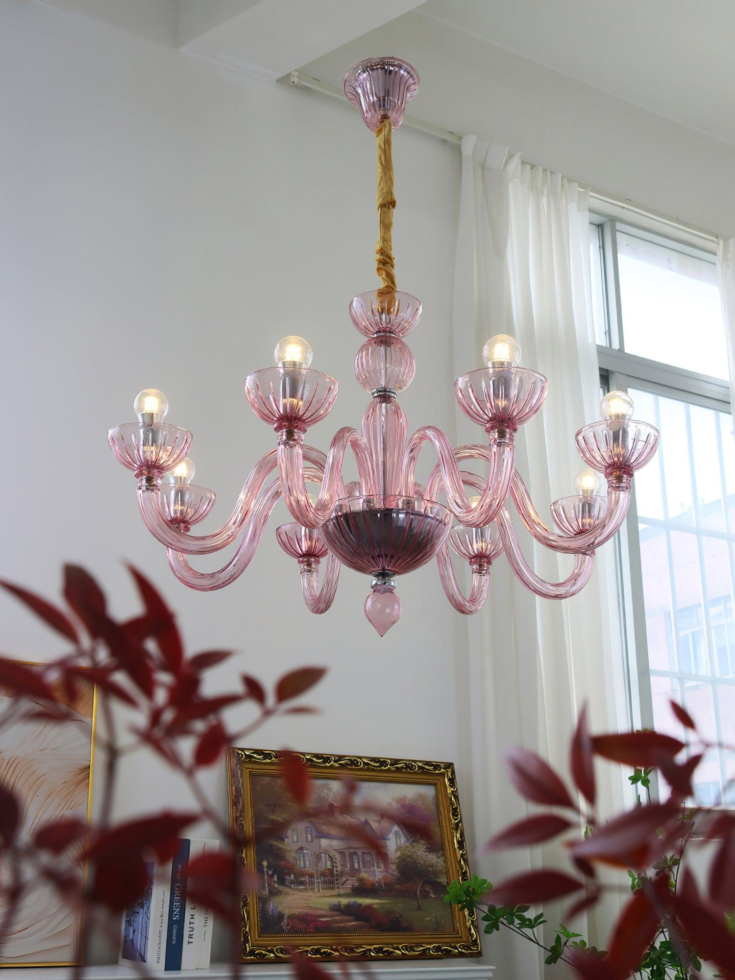 Lustra Chandelier Murano Glass Elegant Handcrafted - Letslighting