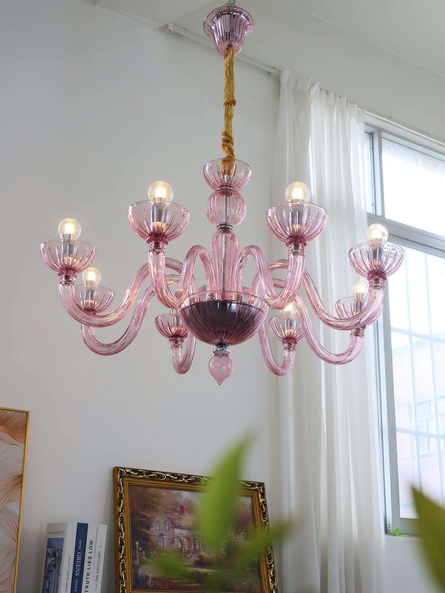 Lustra Chandelier Murano Glass Elegant Handcrafted - Letslighting