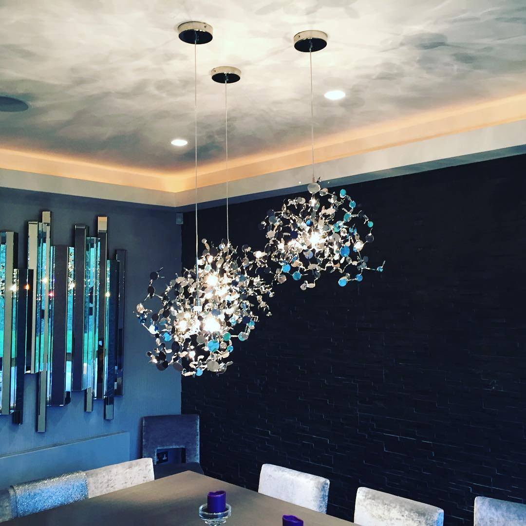 Lustra Pendant Lamp lic Disc Cloud - Letslighting